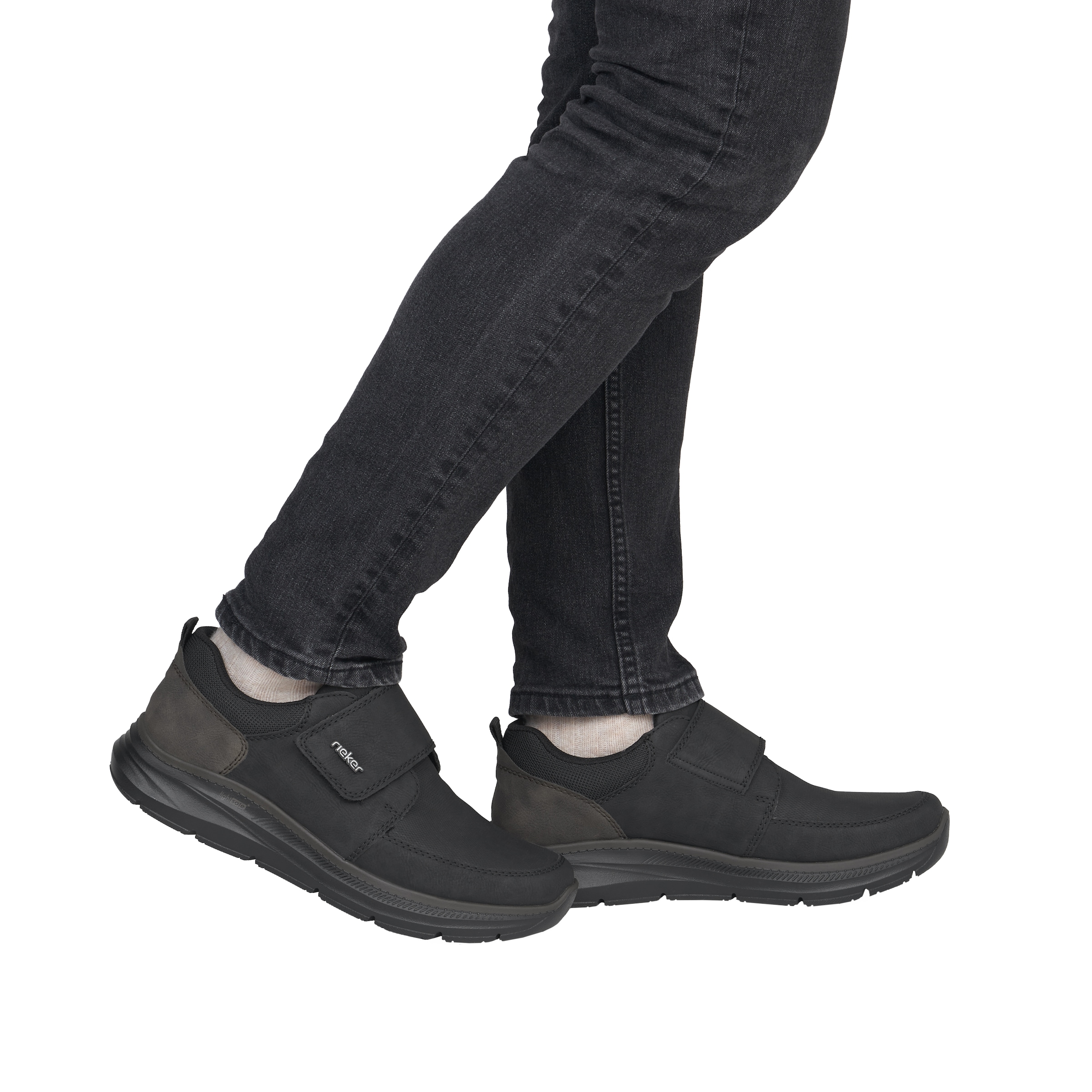 Rieker Klettschuh  Halbschuh, Casual-Sneaker mit Klettverschluss, schmale Form