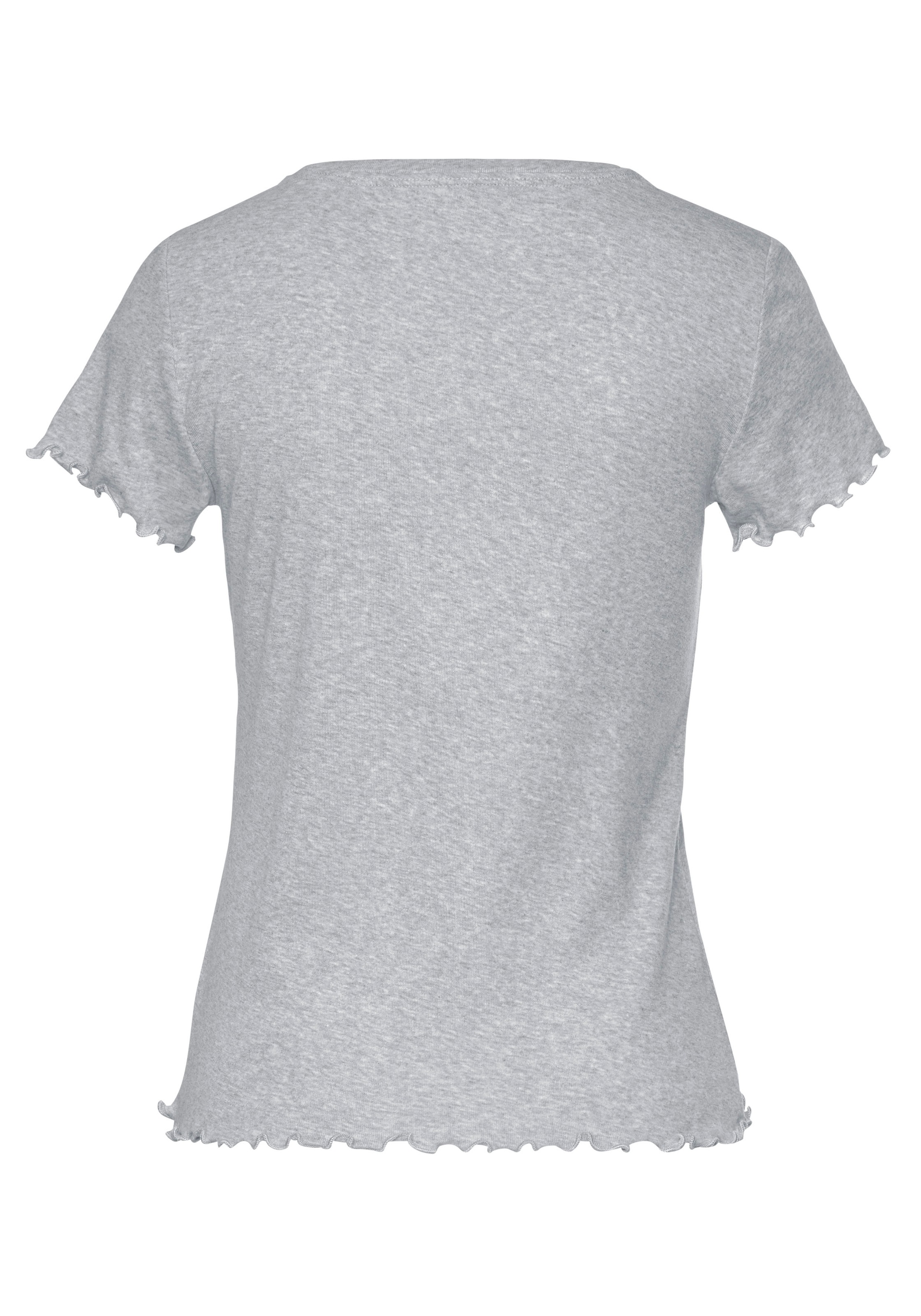 s.Oliver T-Shirt, mit Kräuselsaum im Online-Shop kaufen