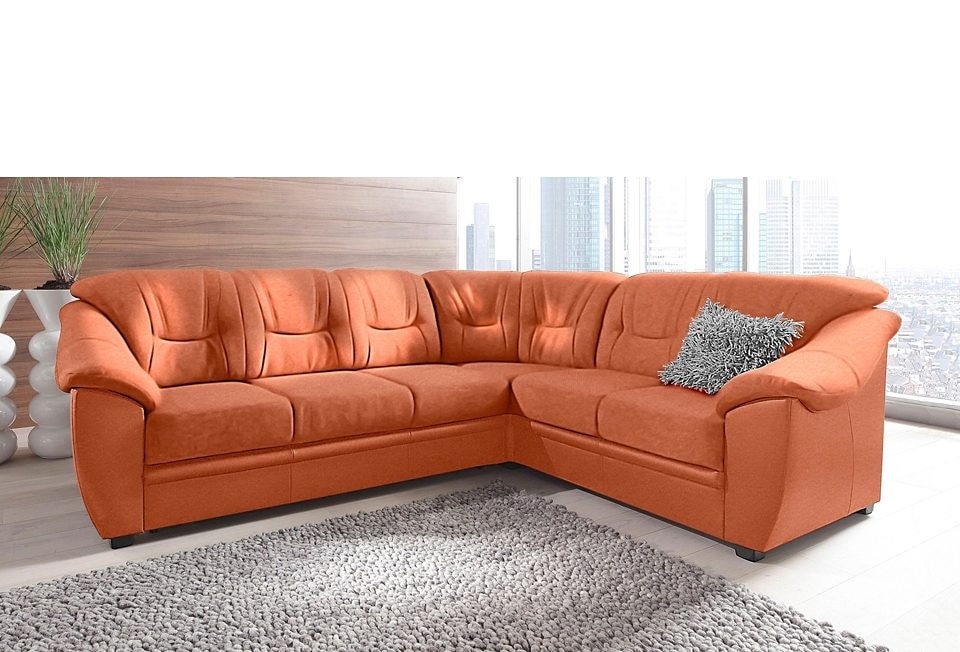 sit&more Ecksofa »Savona L-Form, B: 262 cm« optional Bettfunktion, Federker günstig online kaufen