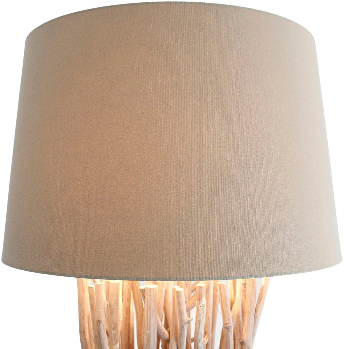 SalesFever Stehlampe »Easton«, 1 flammig, Leuchtmittel E27 | ohne Leuchtmittel, handgefertigt, mit Leinenschirm