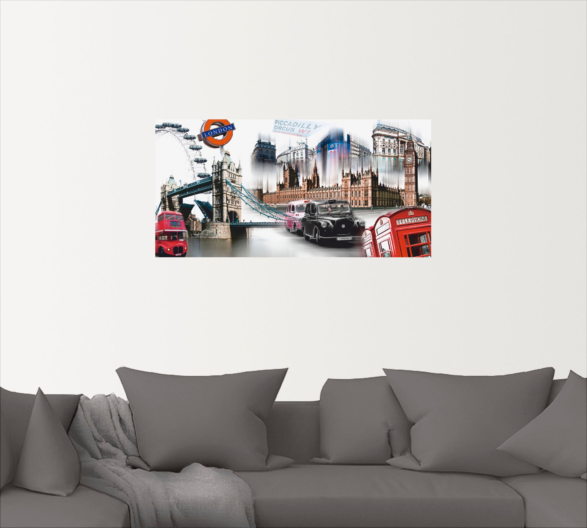 Artland Wandbild "London Skyline Collage IV", Großbritannien, (1 St.), als günstig online kaufen