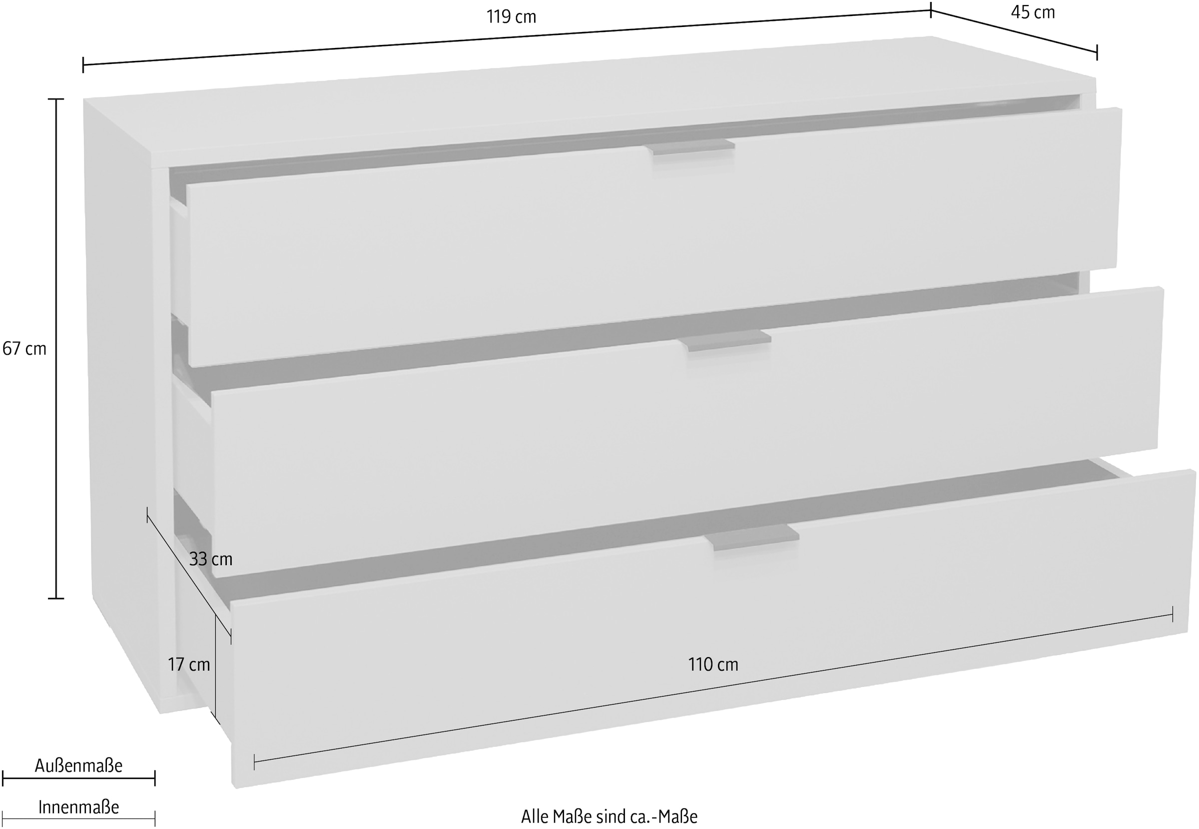 Mäusbacher Kommode »Bonnie TOPSELLER!« OTTOs Choice,  Kommode mit 3 Schubkästen