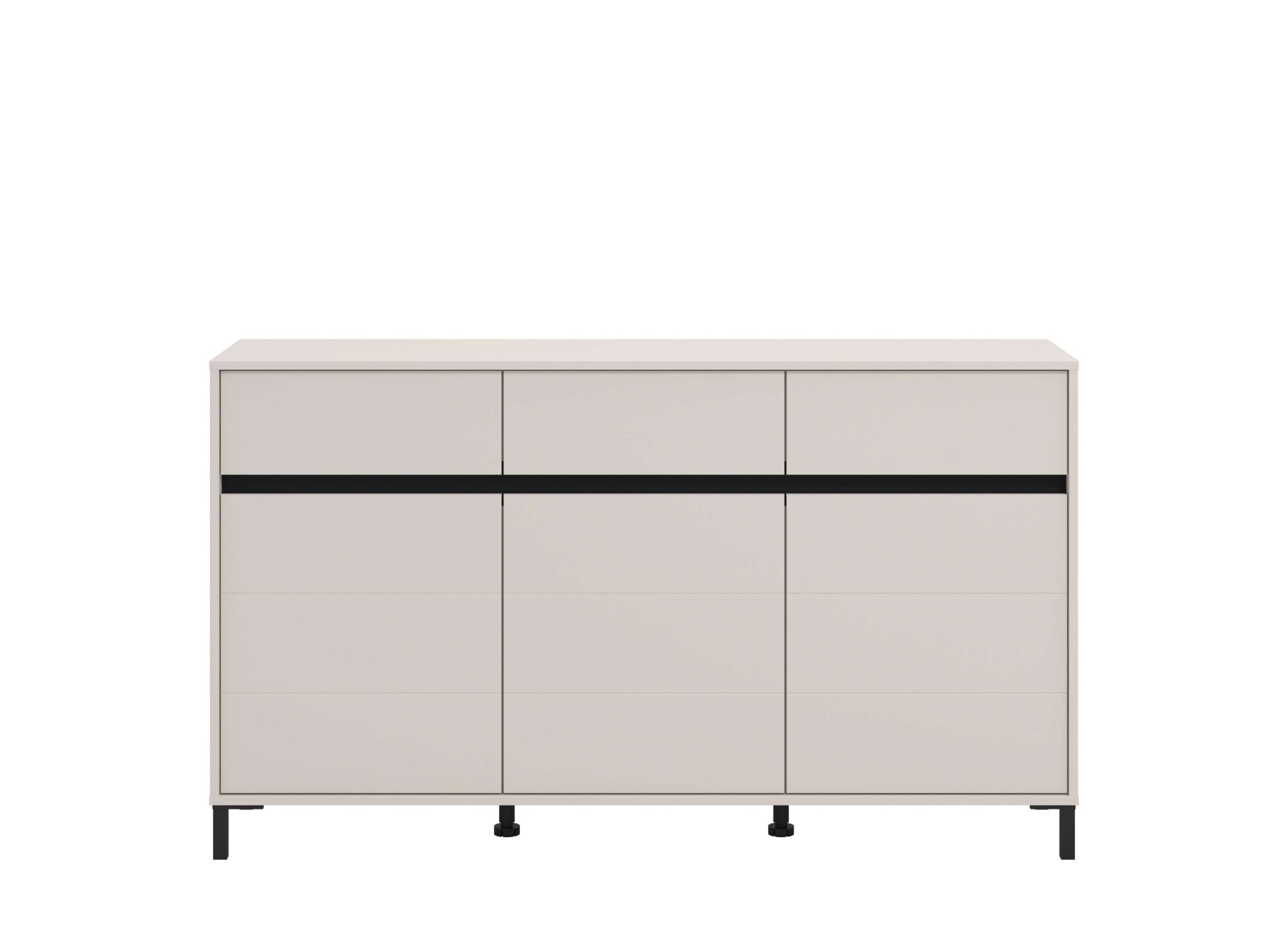 INOSIGN Sideboard »Marron, Kommode, vielseitig einsetzbar«, Breite 157 cm, mit 3 Schubladen, hinter je Tür 2 Fächer
