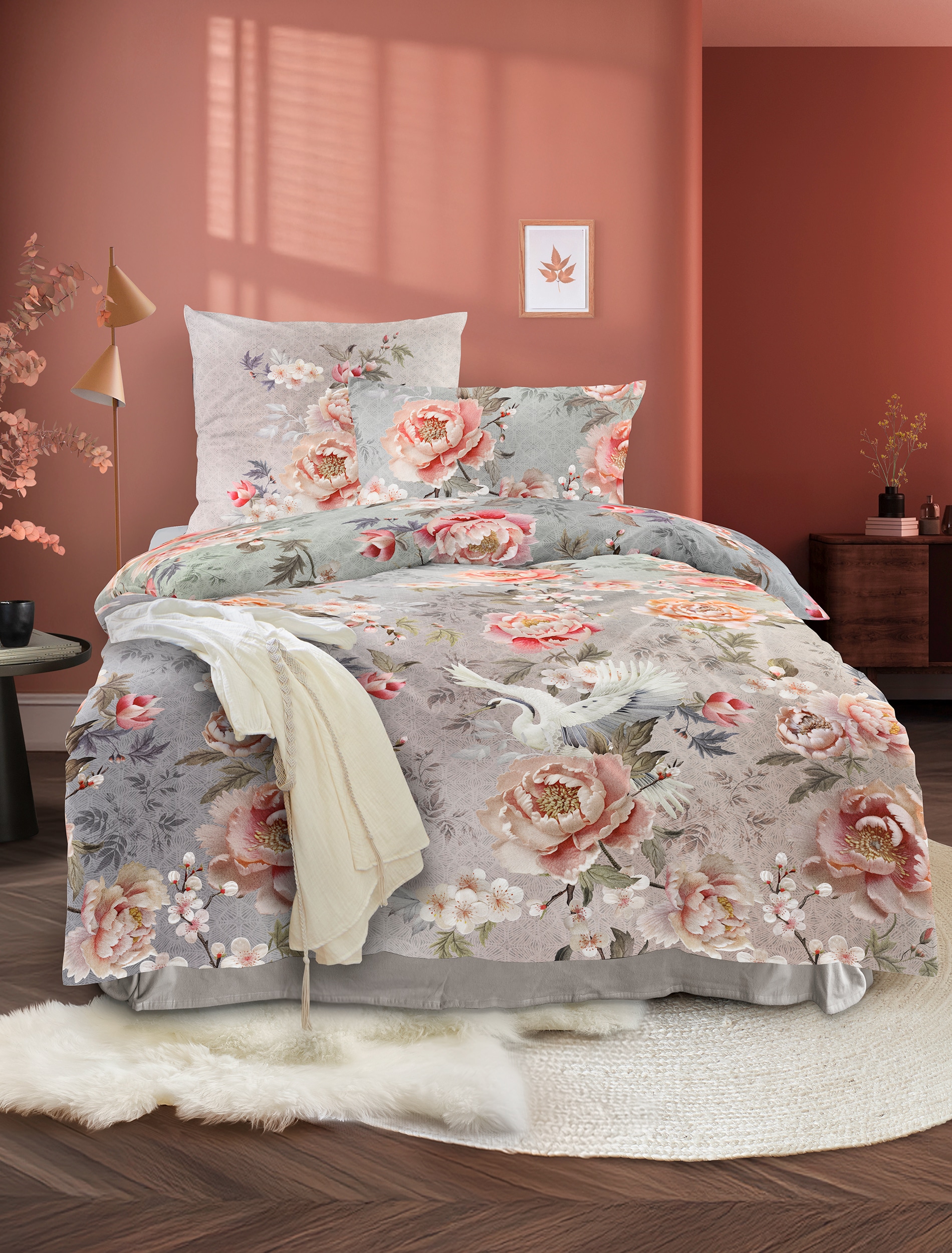 Irisette Bettwäsche »Wave 8782« 2 Mako-Satin, anschmiegsam und atmungsaktiv, Ganzjahresqualität