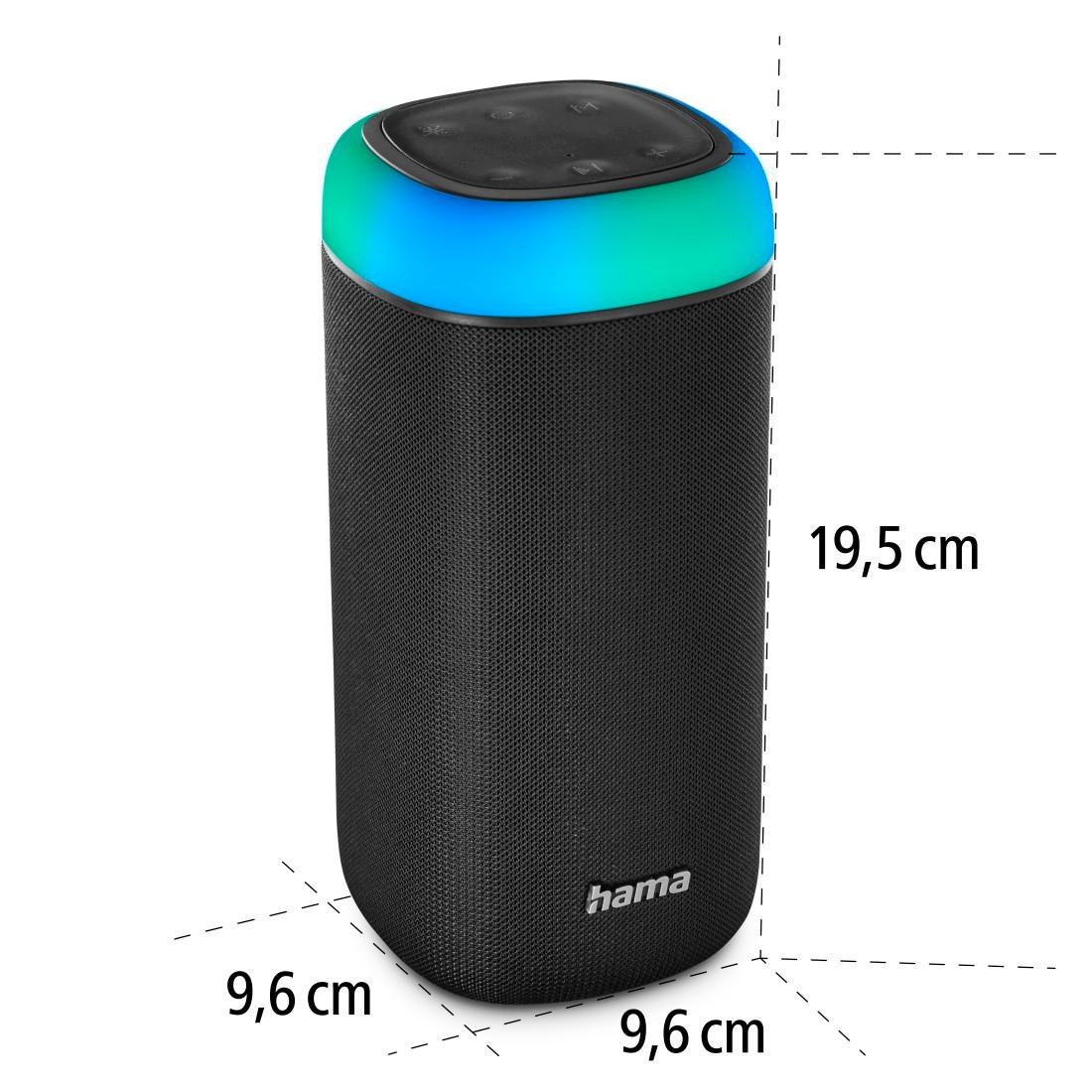 Hama Bluetooth-Lautsprecher »Bluetooth Box Bass LED Sound bestellen W auf 30 360ᵒ Xtra spritzwassergeschützt« Raten