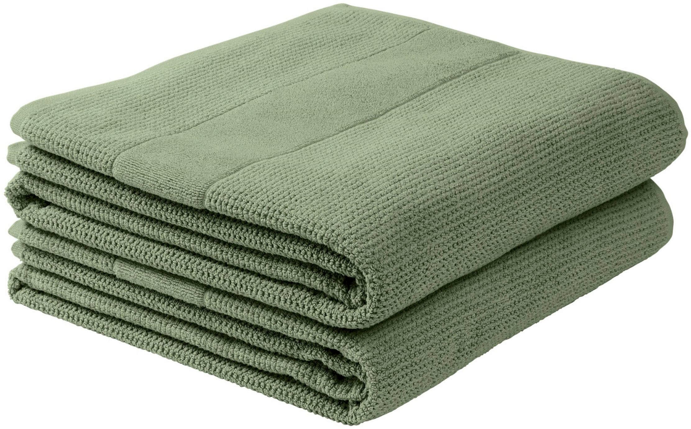 Schiesser Handtücher »Turin im 4er Set aus 100% Baumwolle«, (2 St.),  Reiskorn-Optik, MADE IN GREEN by OEKO-TEX®-zertifiziert bequem und schnell  bestellen