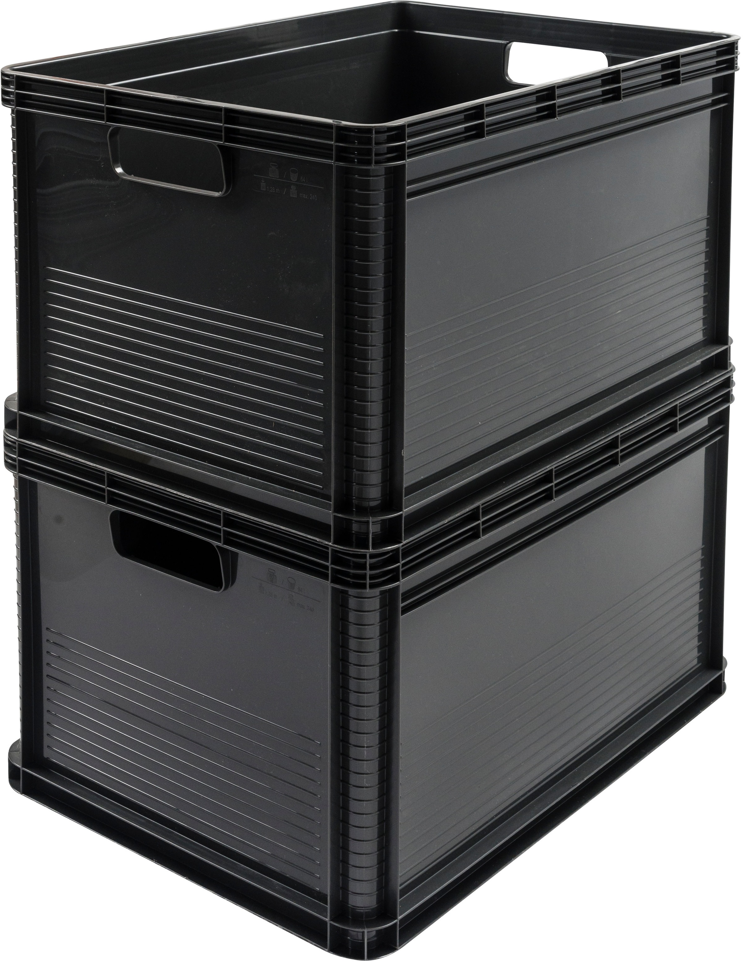 keeeper Transportbehälter »Transportbox robert, 3er Set, 64 L, 60 x 40 x 32 cm« 40 cm breit 32 cm hoch 60 cm lang Set, 3 Stk. tlg. säure- und laugenbeständig, 60 kg Tragkraft