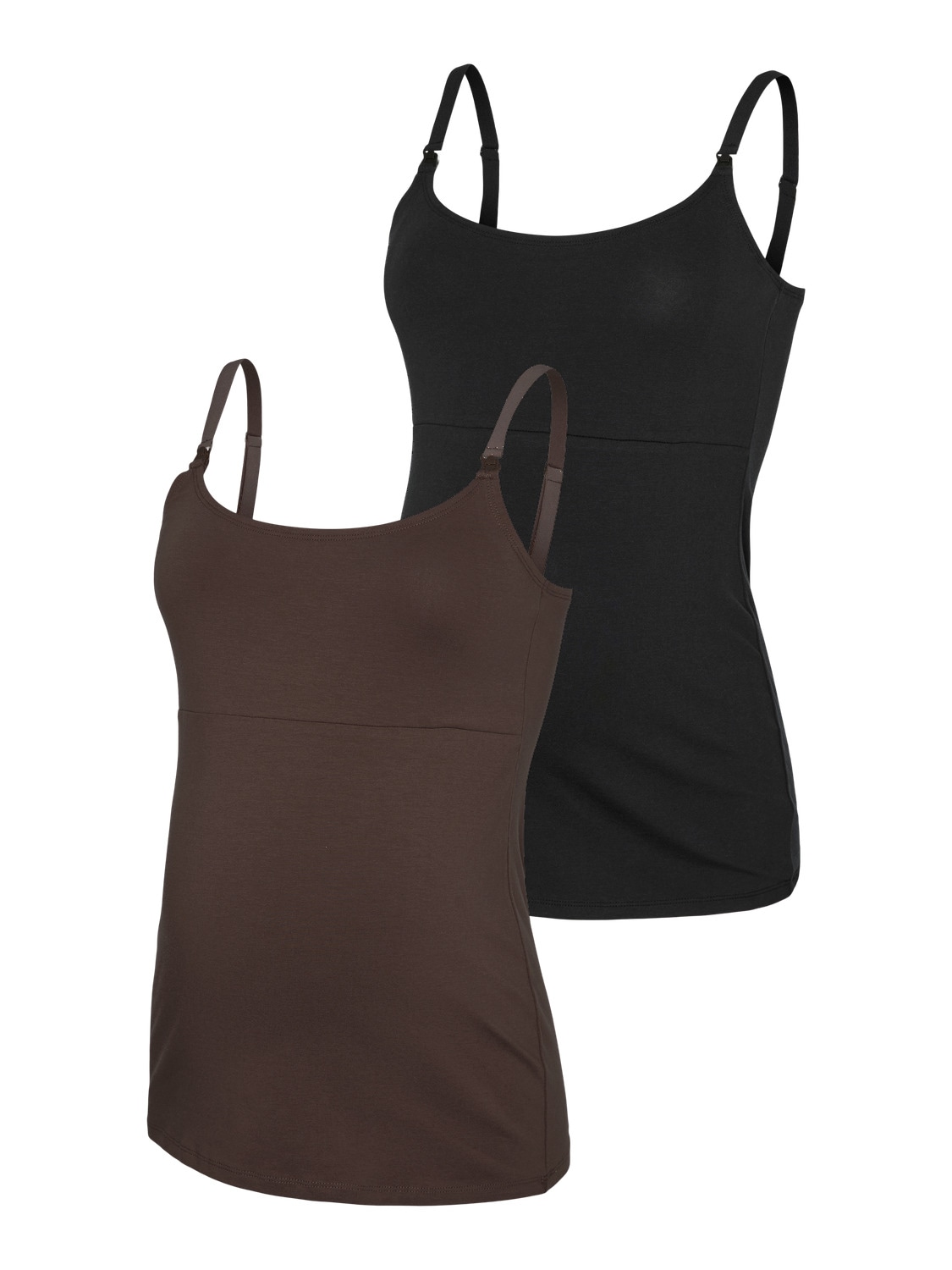 Mamalicious Umstandstop »MLKERRIE STRAP JRS TOP 2F 2-P NOOS« Packung, 2 Baumwollmischung, regular fit
