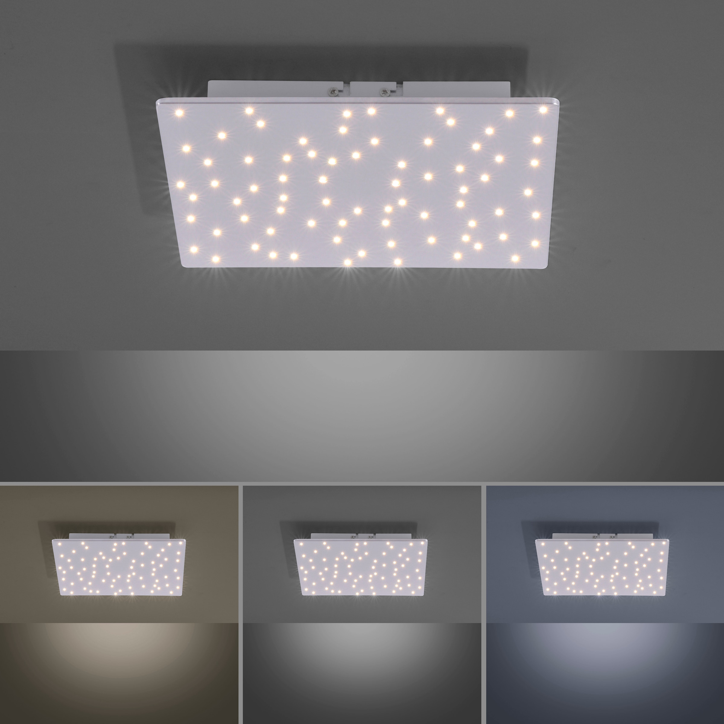 JUST LIGHT LED Deckenleuchte »SPARKLE«, 1 flammig-flammig, CCT - über  Fernbedienung online bestellen | Deckenlampen