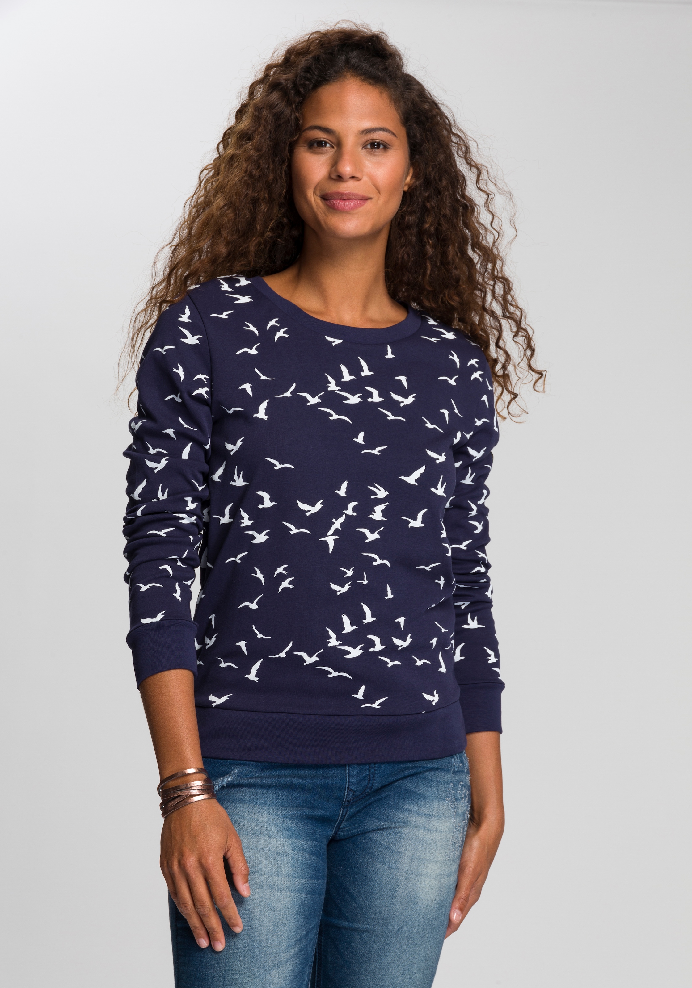 KangaROOS Sweatshirt, mit modischem kaufen online Minimal-Allover-Print