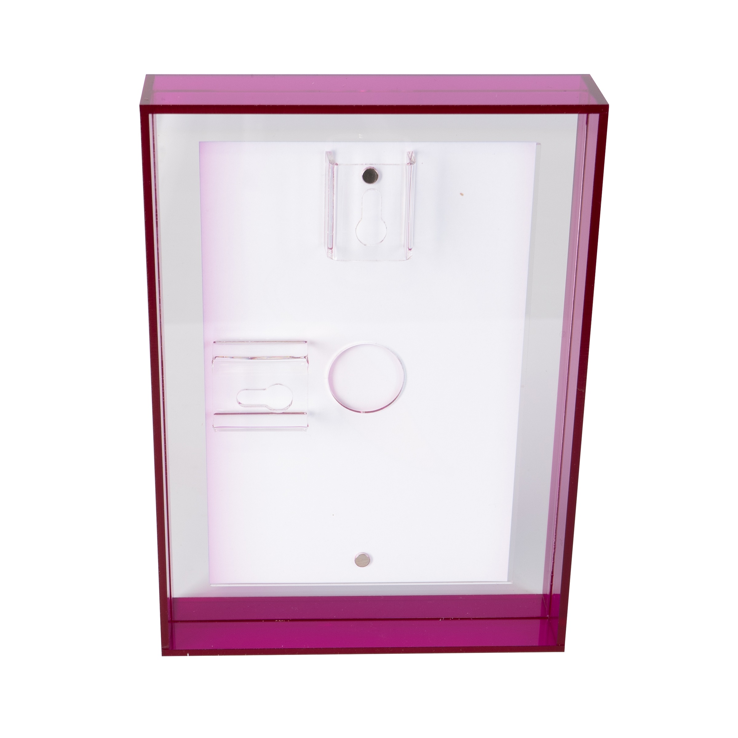 queence Bilderrahmen »Wechselrahmen pink«, für 1 Bilder, (1 St.), Stylischer Neon Rahmen für Fotos und Bilder in 10x15cm