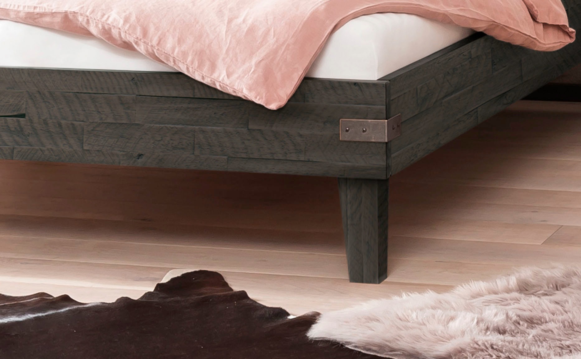 HASENA Bettgestell »Alino« mit Polsterkopfteil, wahlweise in zwei verschiedenen Liegehöhen