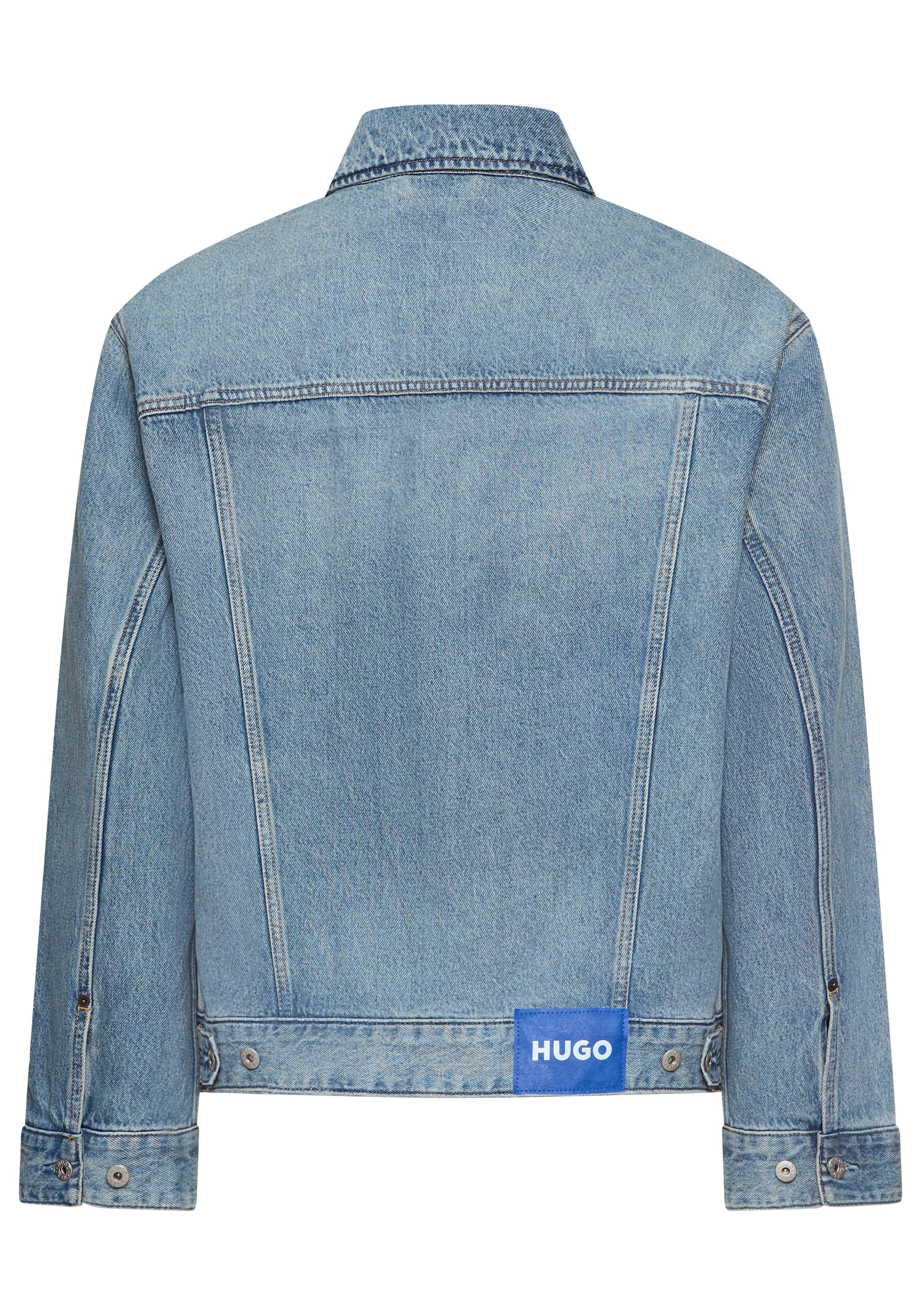 HUGO Blue Jeansjacke »Kirkby«, loose fit, Stone-washed-Effekt