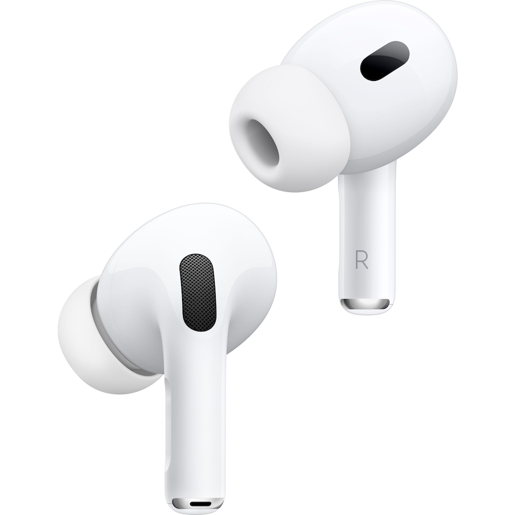 Apple In-Ear-Kopfhörer »AirPods Pro (2. Gen. 2023) mit MagSafe Case (USB-C)«, Bluetooth, Active Noise Cancelling (ANC)-Freisprechfunktion-Transparenzmodus-kompatibel mit Siri