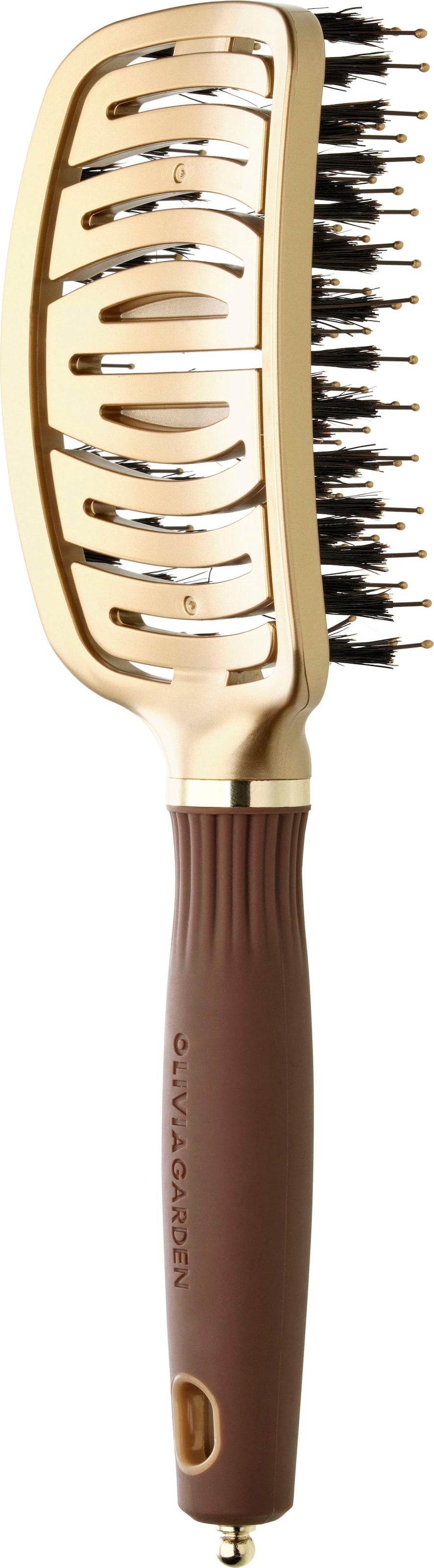 OLIVIA GARDEN Haarbürste »EXPERT CARE FLEX Boar&Nylon Bristles Gold&Brown«