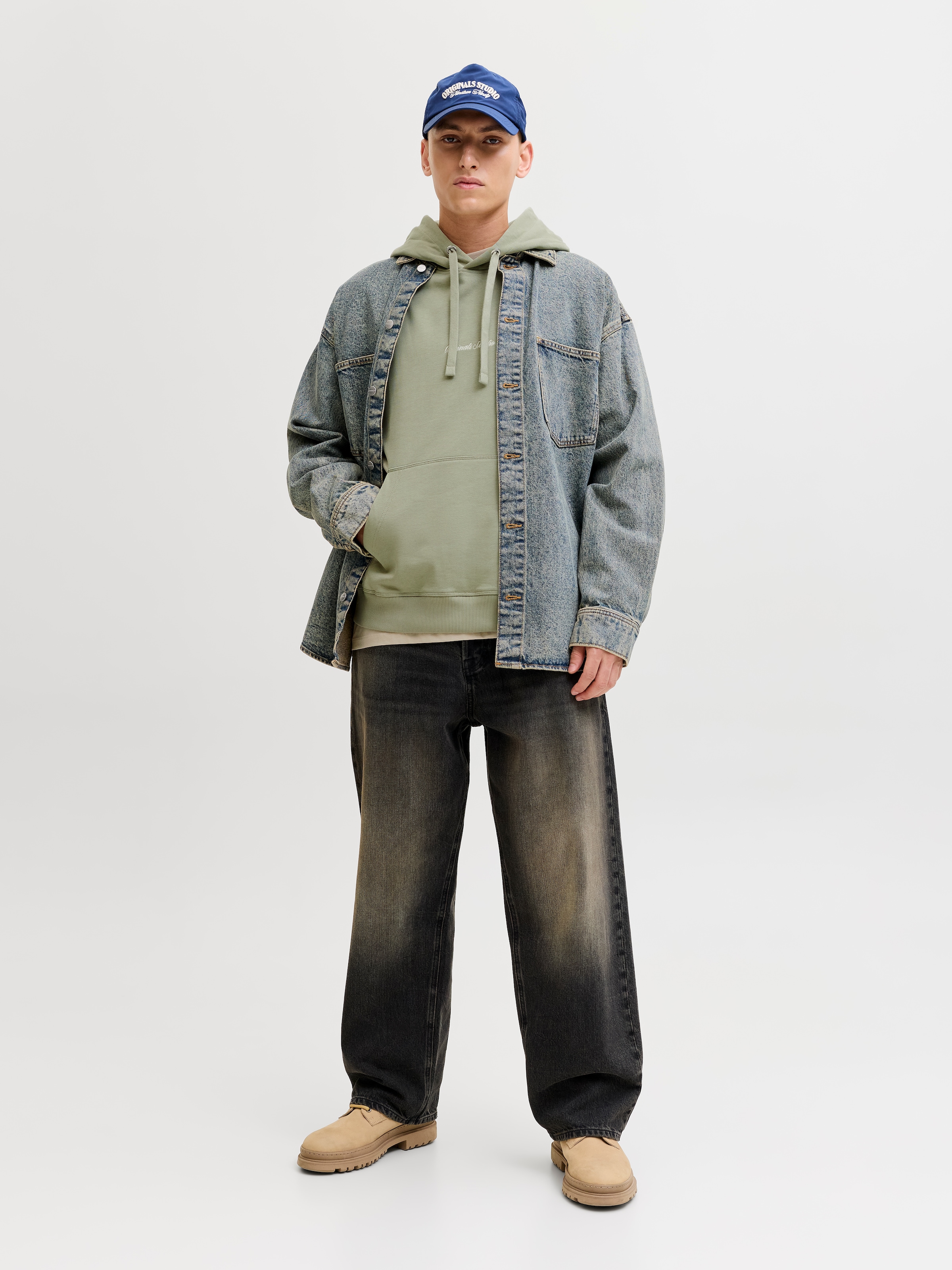 Jack & Jones Kapuzensweatshirt »JORNORREBRO EMB SWEAT HOOD NOOS«, mit Logo Print
