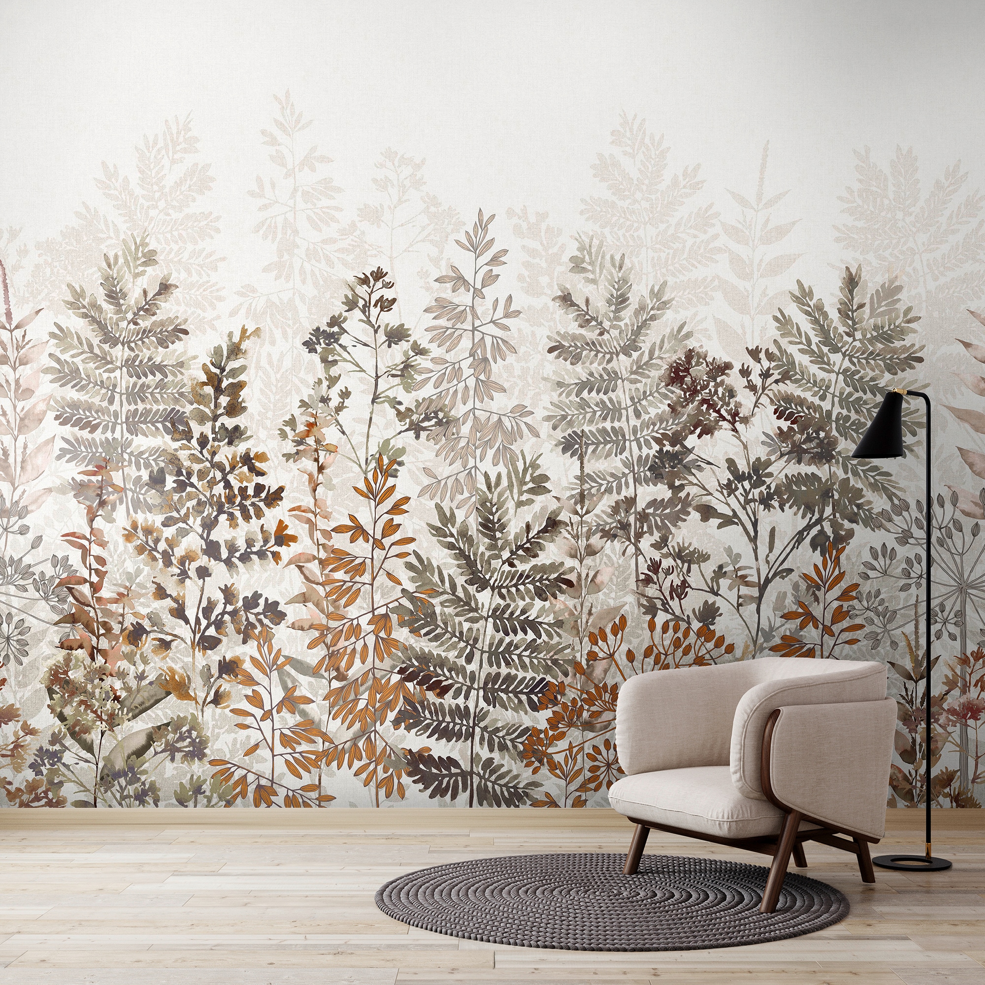 Art for the home Fototapete »Blatt-Silhouette«, Motiv, Design Tapeten günstig online kaufen