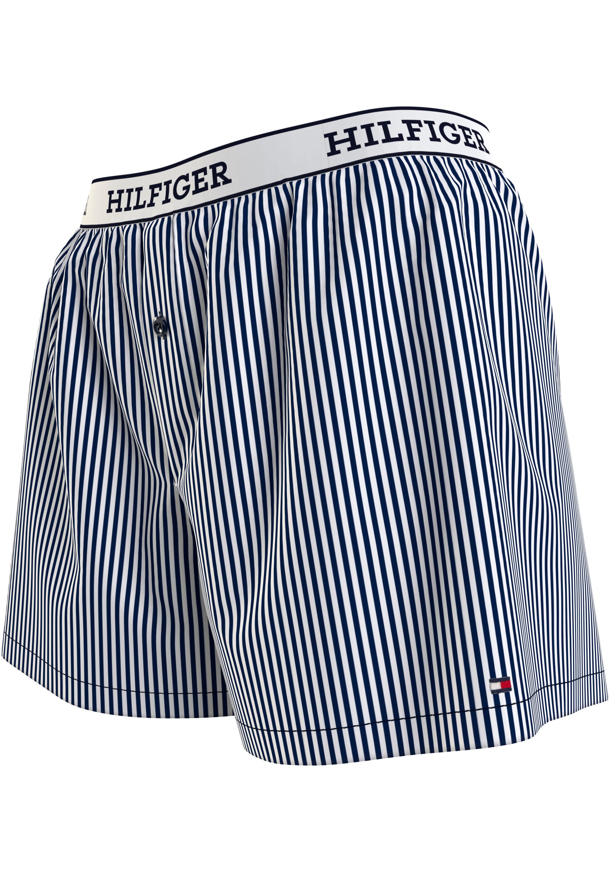 Tommy Hilfiger Underwear Boxershorts »WOVEN SHORTS«, mit allover Streifen & Logo-Elastikbund