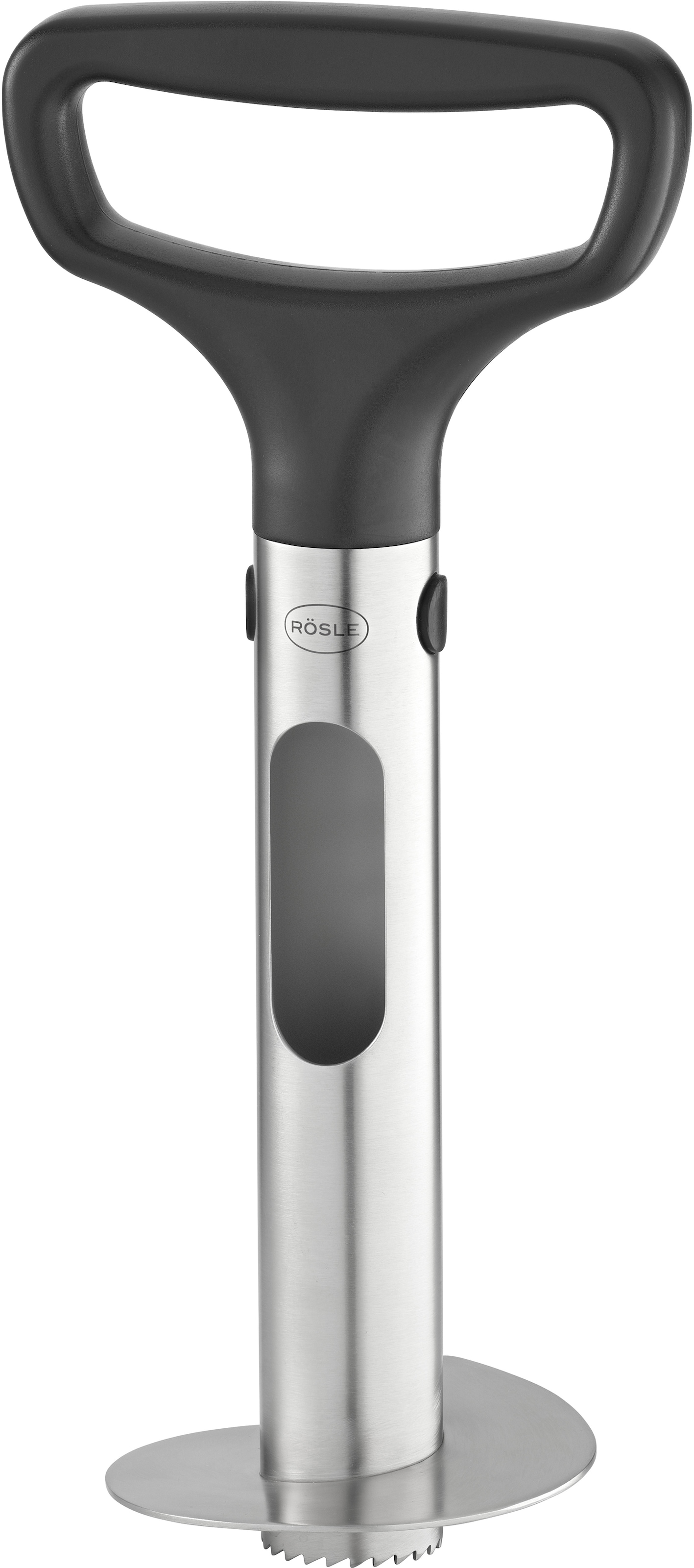 RÖSLE Obstschneider Ananasschäler mit ergonomischem Griff, Einschneidskala, Auswurfschlitz