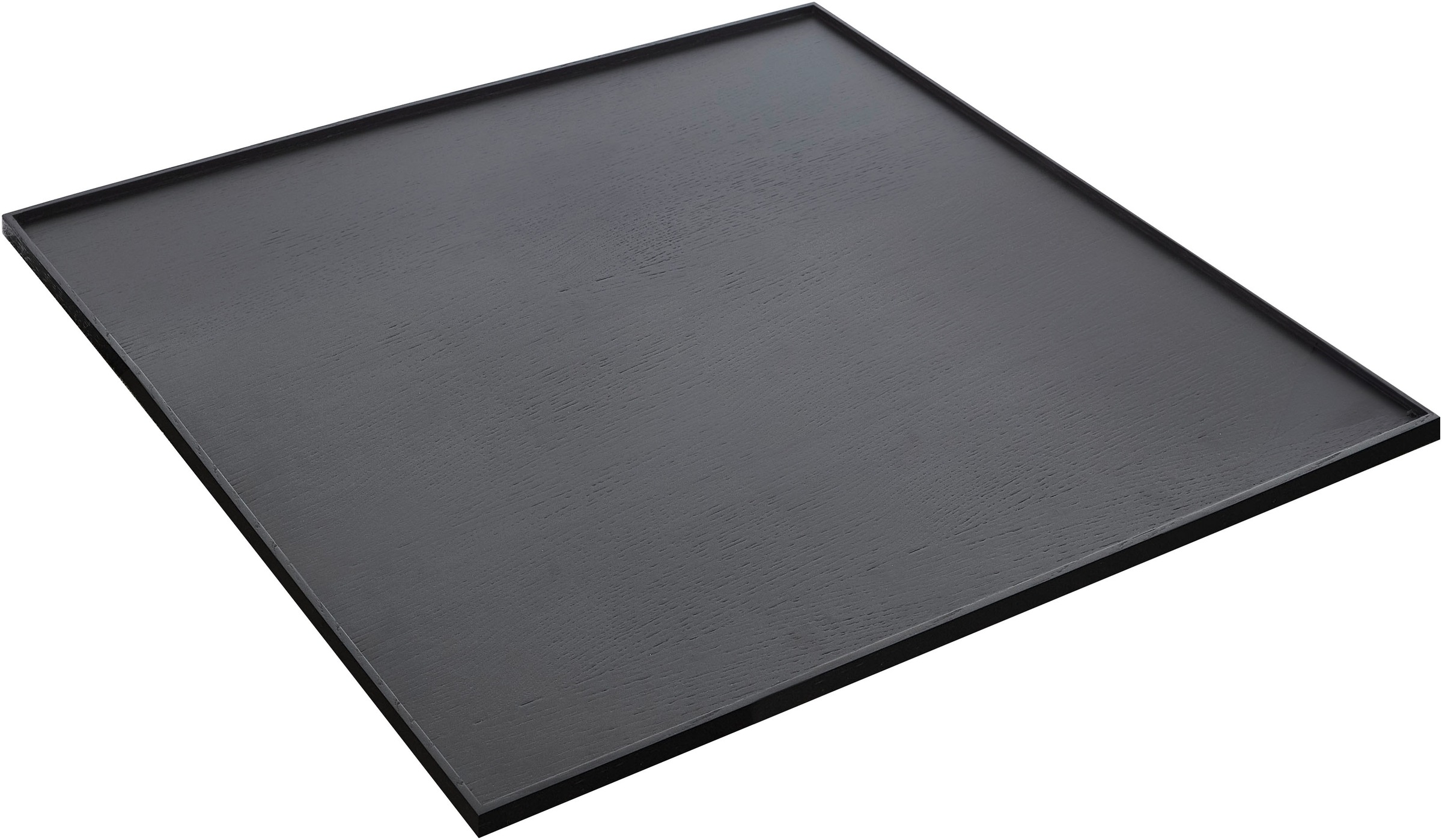 Home affaire Tablett »Holztablett Eiche furniert, schwarz lackiert, 70x70 c günstig online kaufen