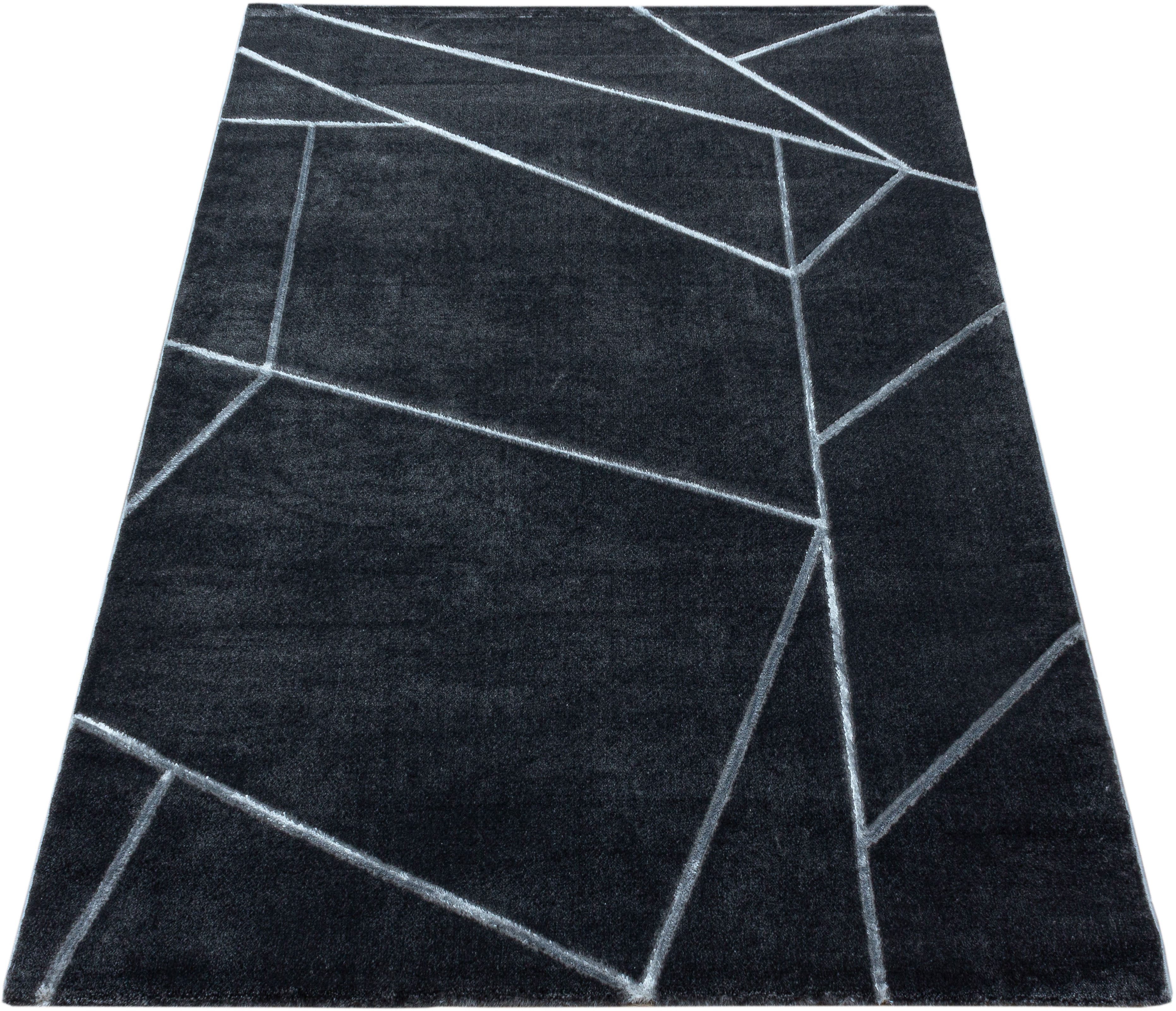 Leonique Teppich Kurzflor, »Biel«, auf geometrisches pflegeleicht rechteckig, Raten kaufen modernes 3D-Effekt, Design, 