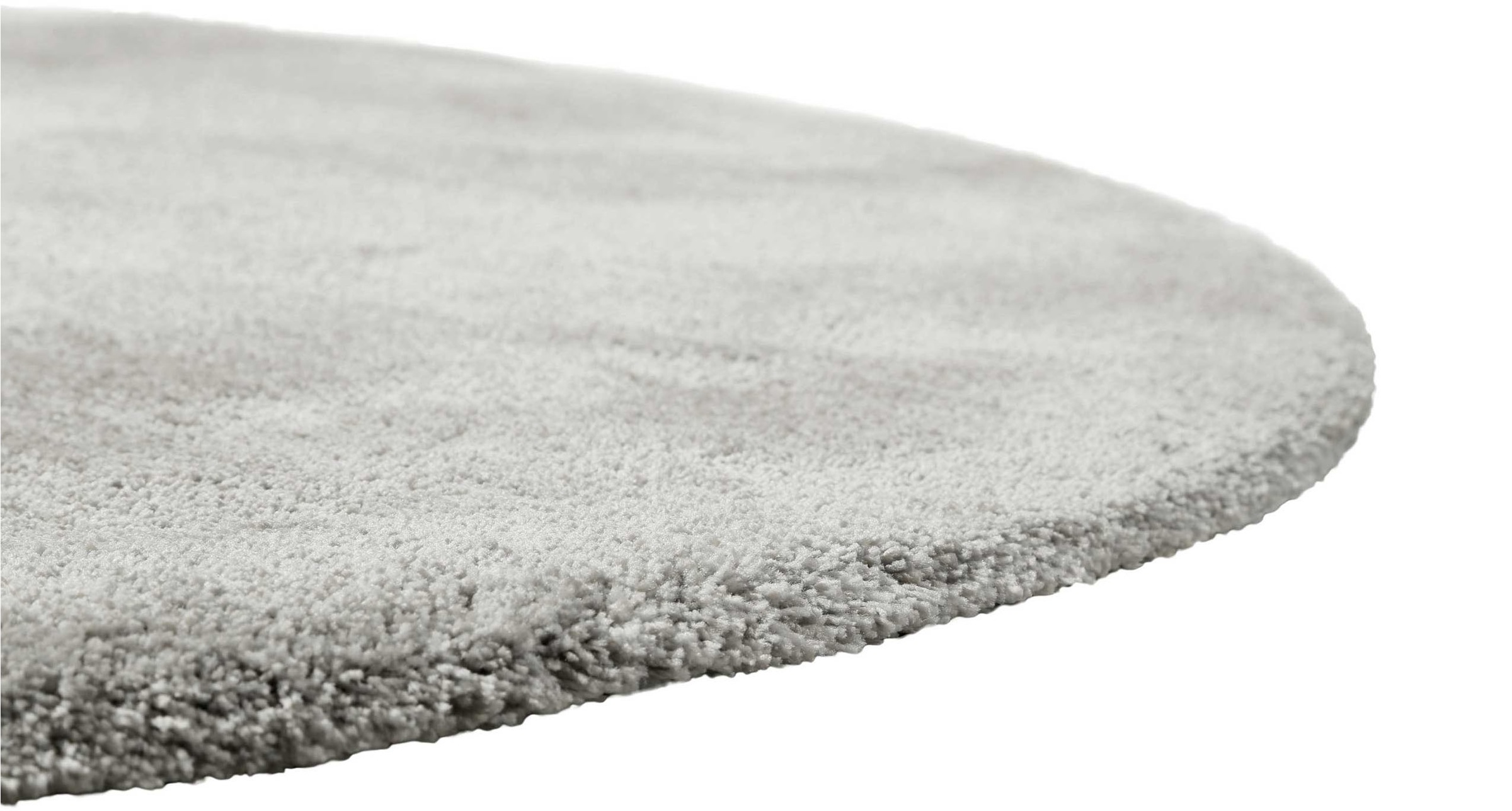 Homie Living Teppich »Pisa«, rund, 25 mm Höhe, Hochflor, Microfaser, uni, weich, Shaggy, Wohnzimmer, Schlafzimmer