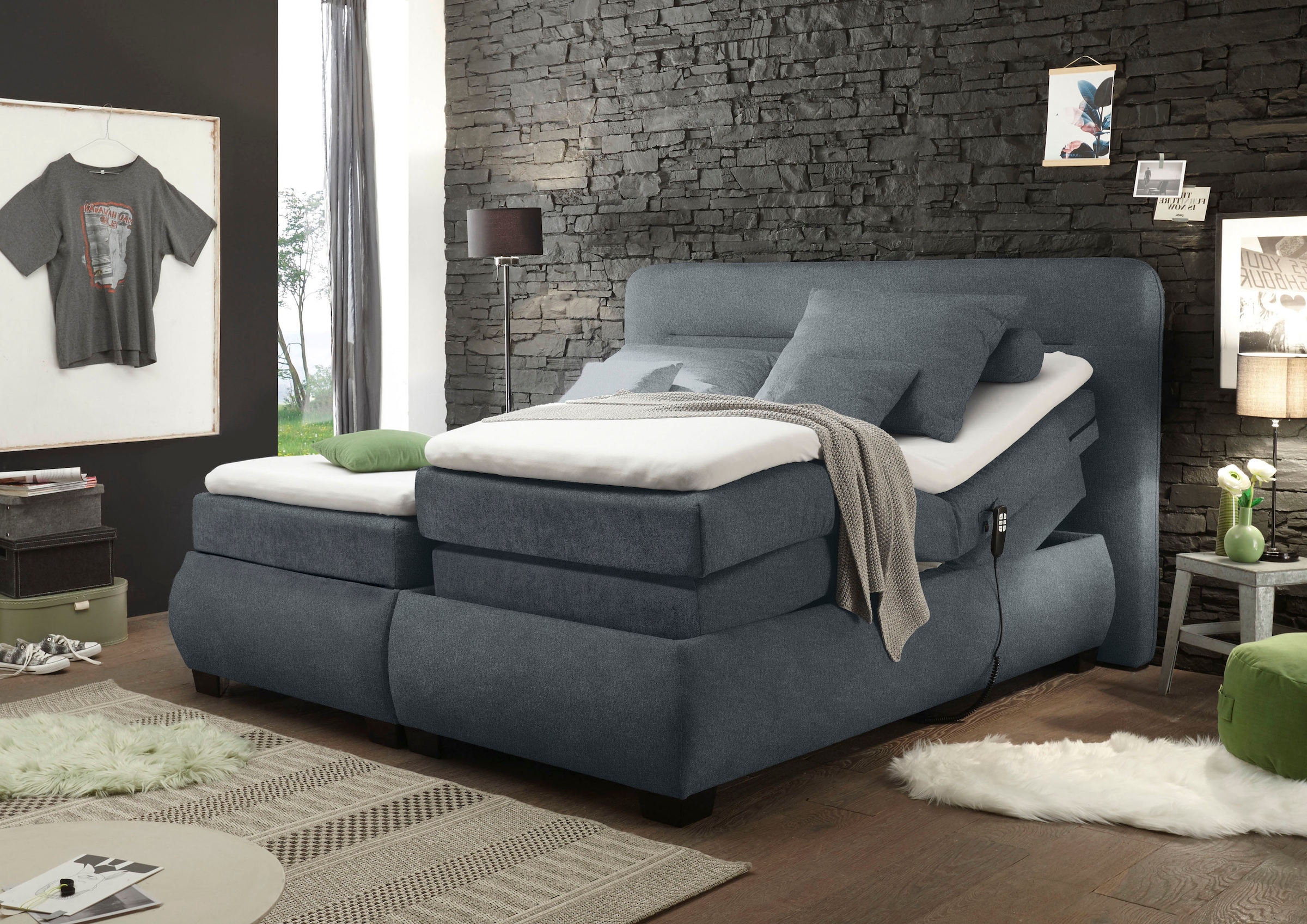 ED EXCITING DESIGN Boxspringbett »Evolution«, inkl. Motor und Topper