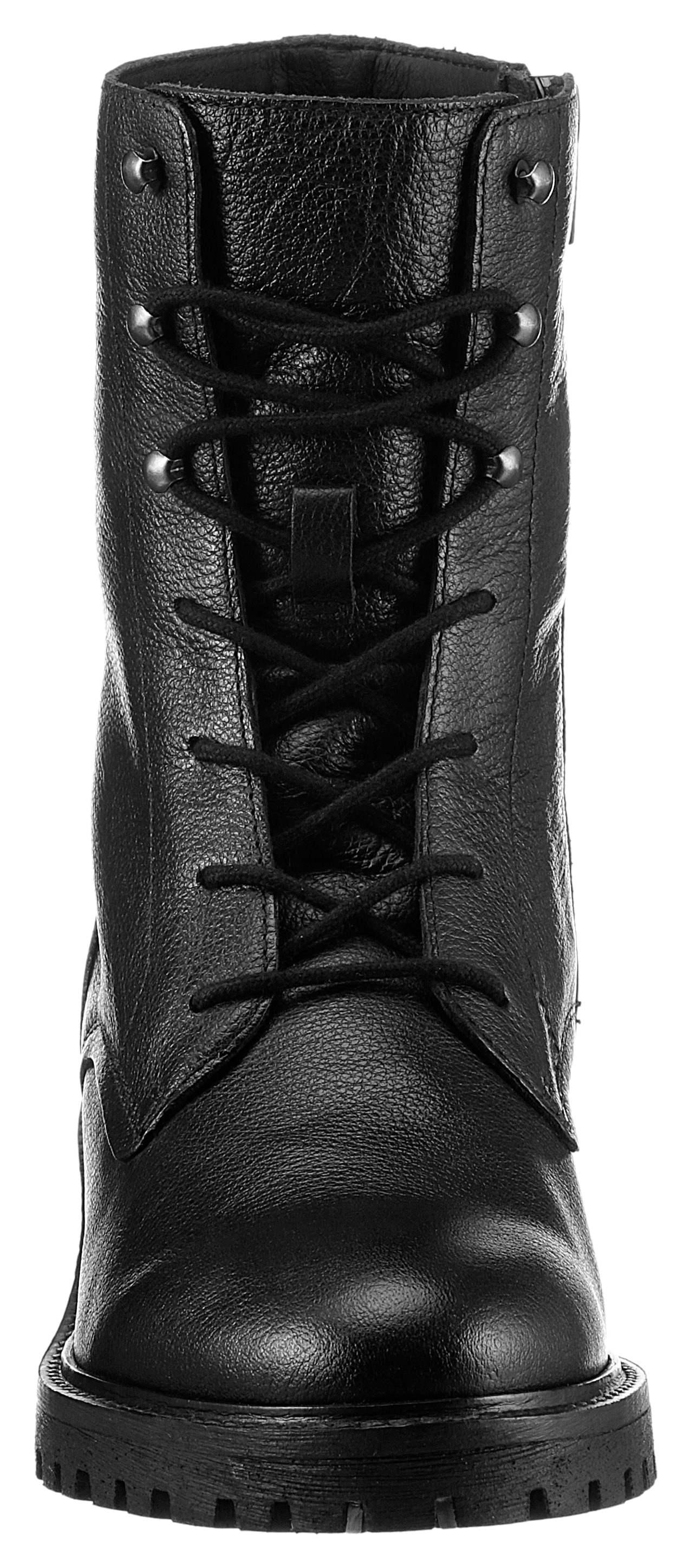 Geox Schnürstiefelette »D HOARA«, Blockabsatz, Schnürboots mit Innenreißverschluss