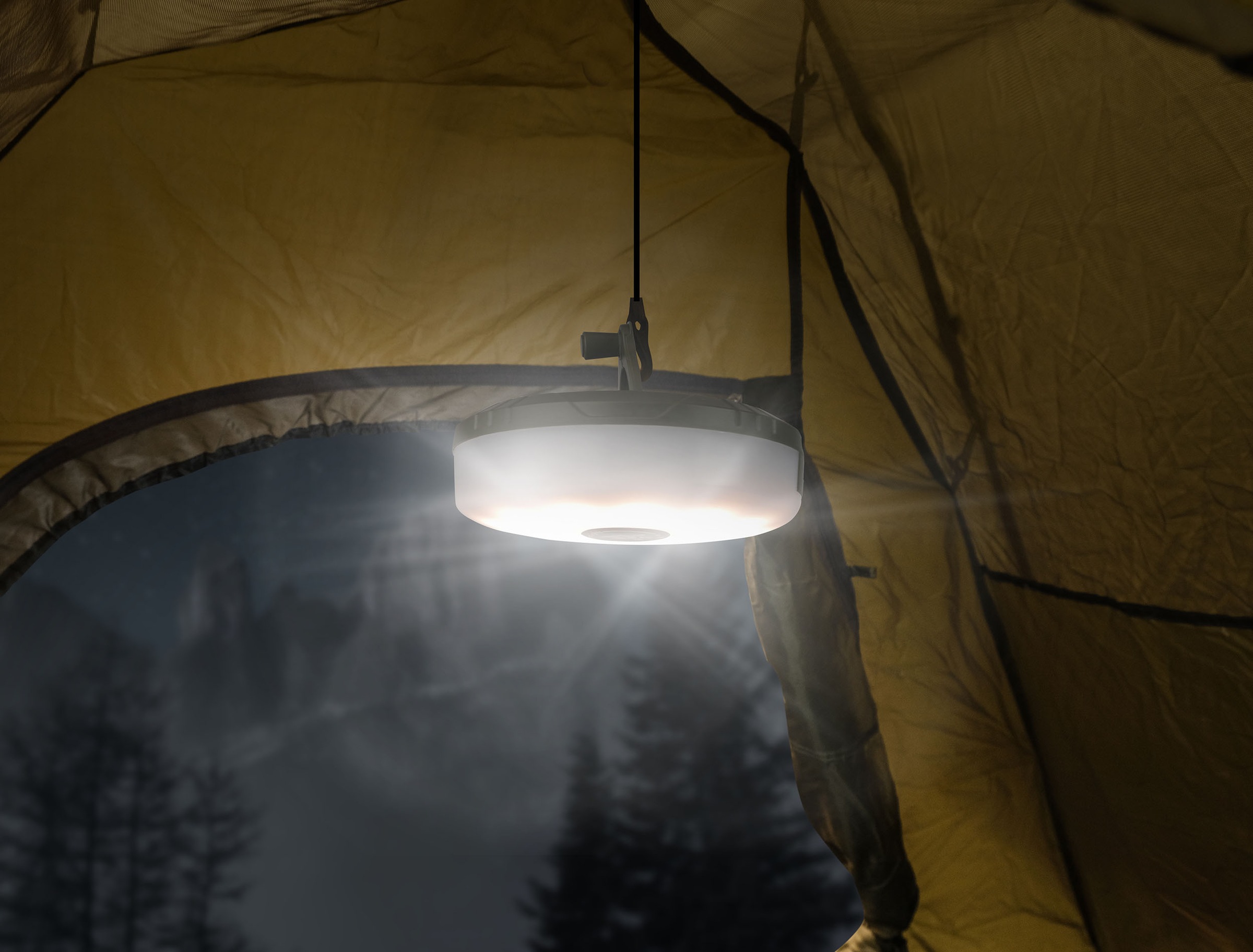 CALIMA Hängeleuchte »Outdoor Lichterkette aufladbar 10m«