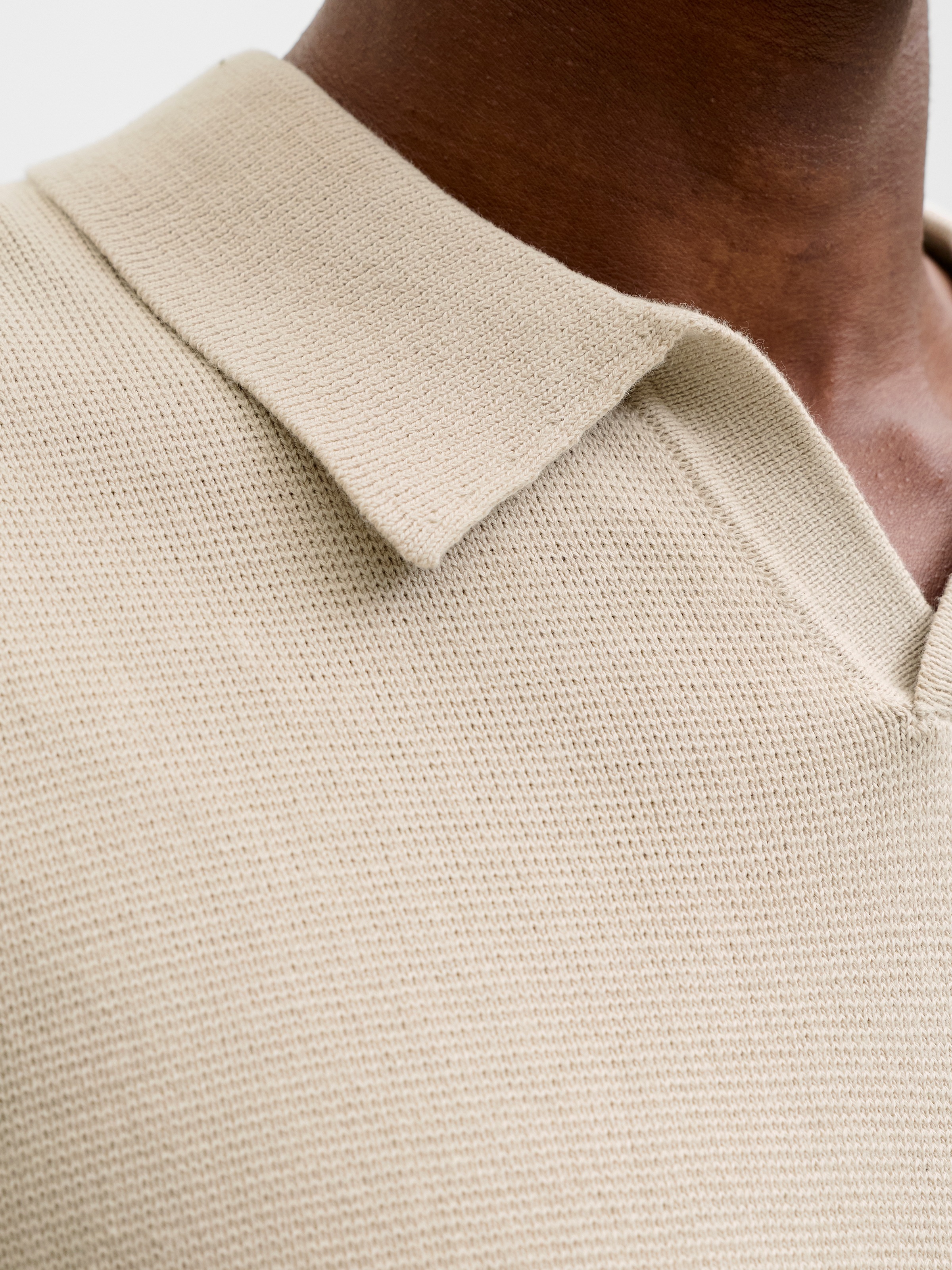 Jack & Jones Polokragenpullover »JPRBLAMILANO SPRING SPLIT NECK SS SN« Baumwollmischung, regular fit