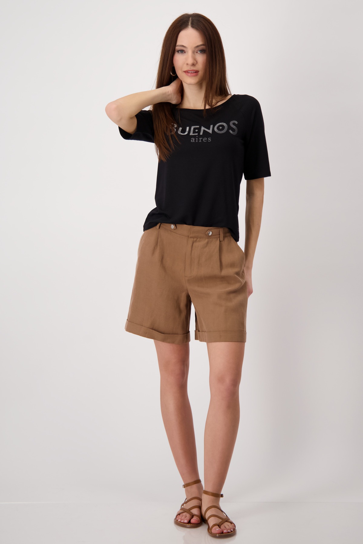Monari T-Shirt »Shirt Buenos«, Mit Rundhalsausschnitt