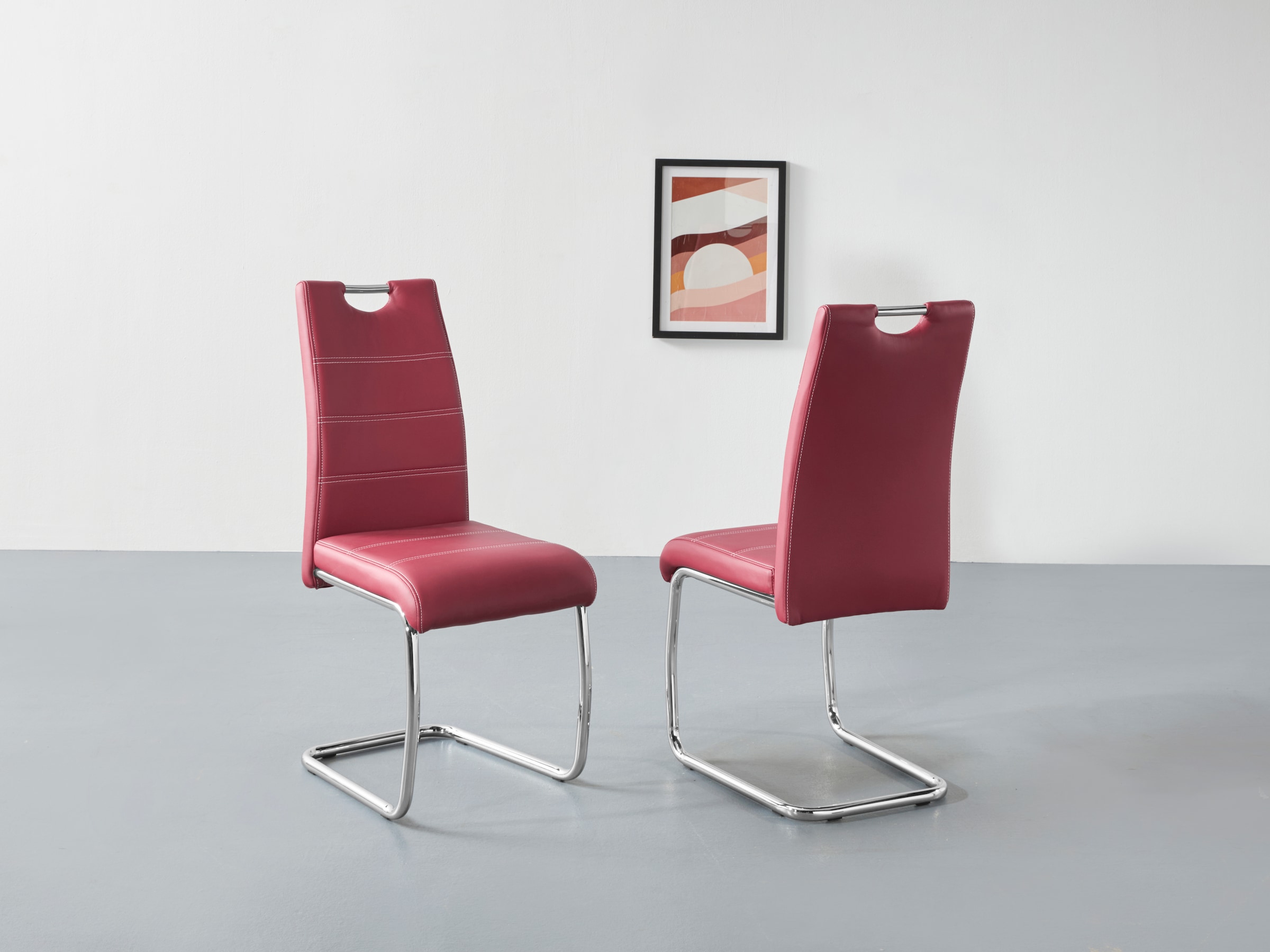HELA Freischwinger »FLORA«, (Set), 1 St., Kunstleder, 1, 2 oder 4 Stück, Fr günstig online kaufen