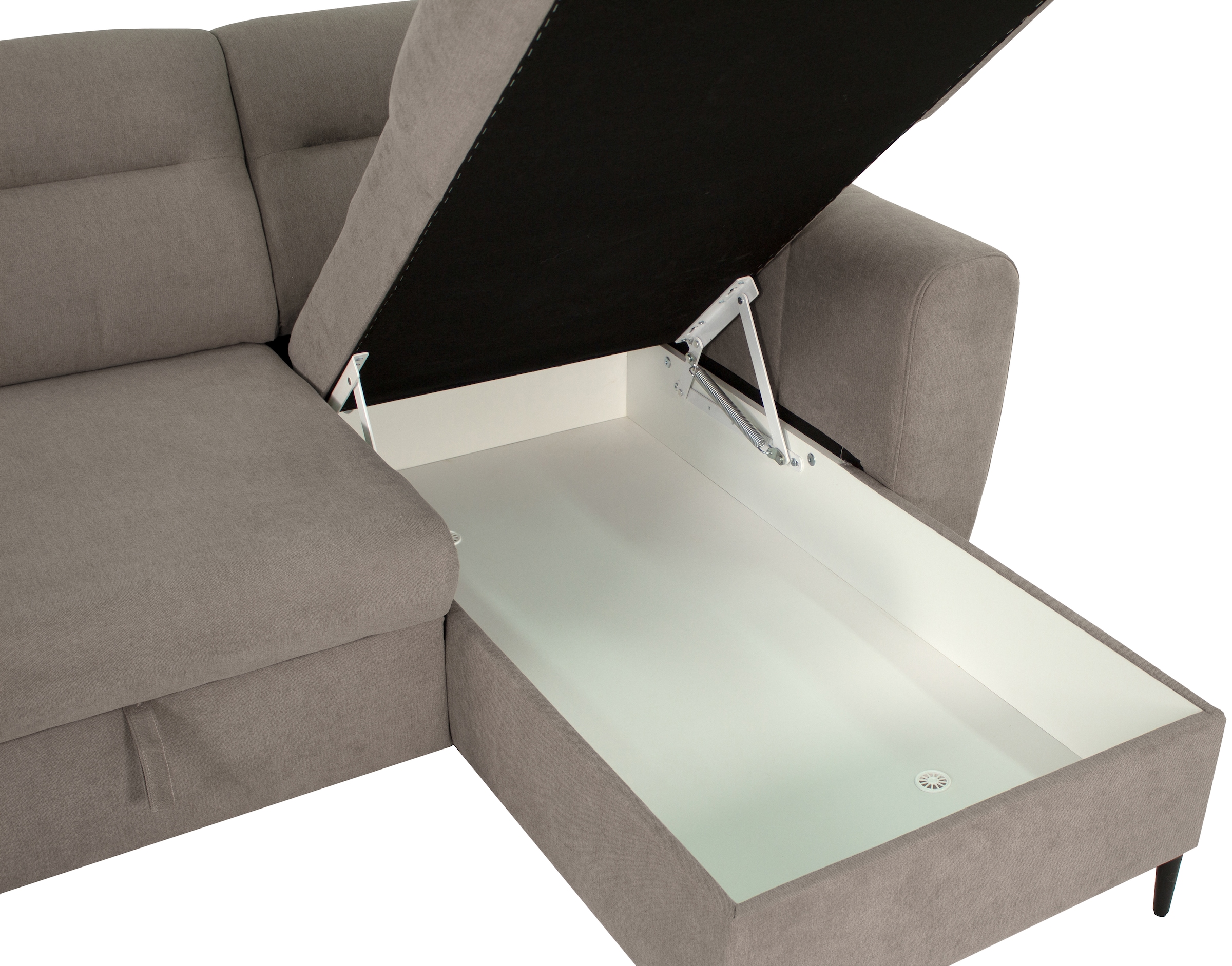 Trends by HG Ecksofa »Bella L-Form, B: 248 cm« mit Bettfunktion & Bettkasten