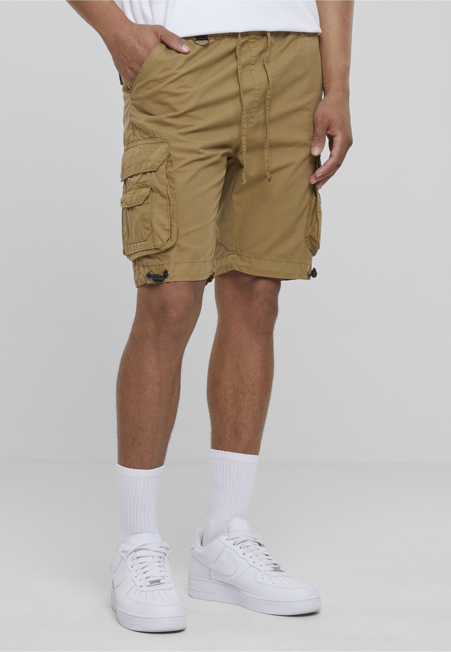 URBAN CLASSICS Stoffhose »Urban Classics Herren Double Pocket Cargo Shorts«