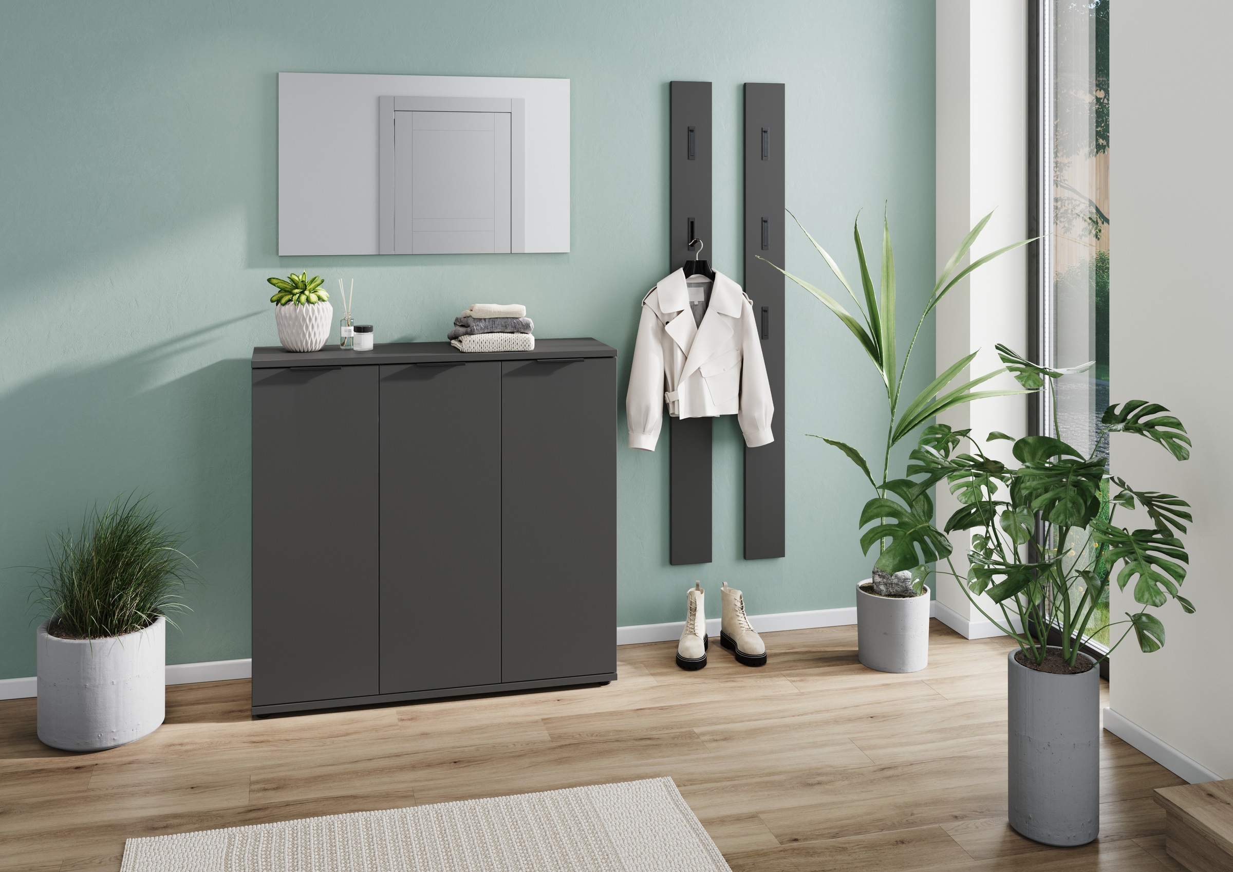 GERMANIA Garderoben-Set »Stanton« 3 tlg. Garderoben-Set bestehend aus 1 Sch günstig online kaufen