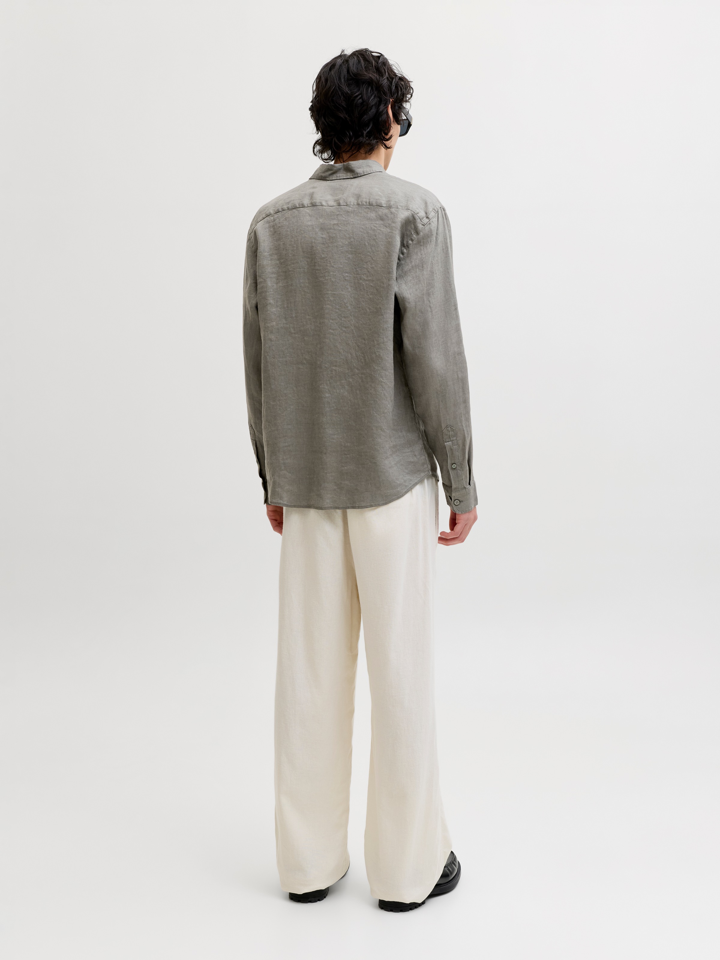 Jack & Jones Langarmhemd »JPRBLALAWRENCE LINEN LS SHIRT SN«