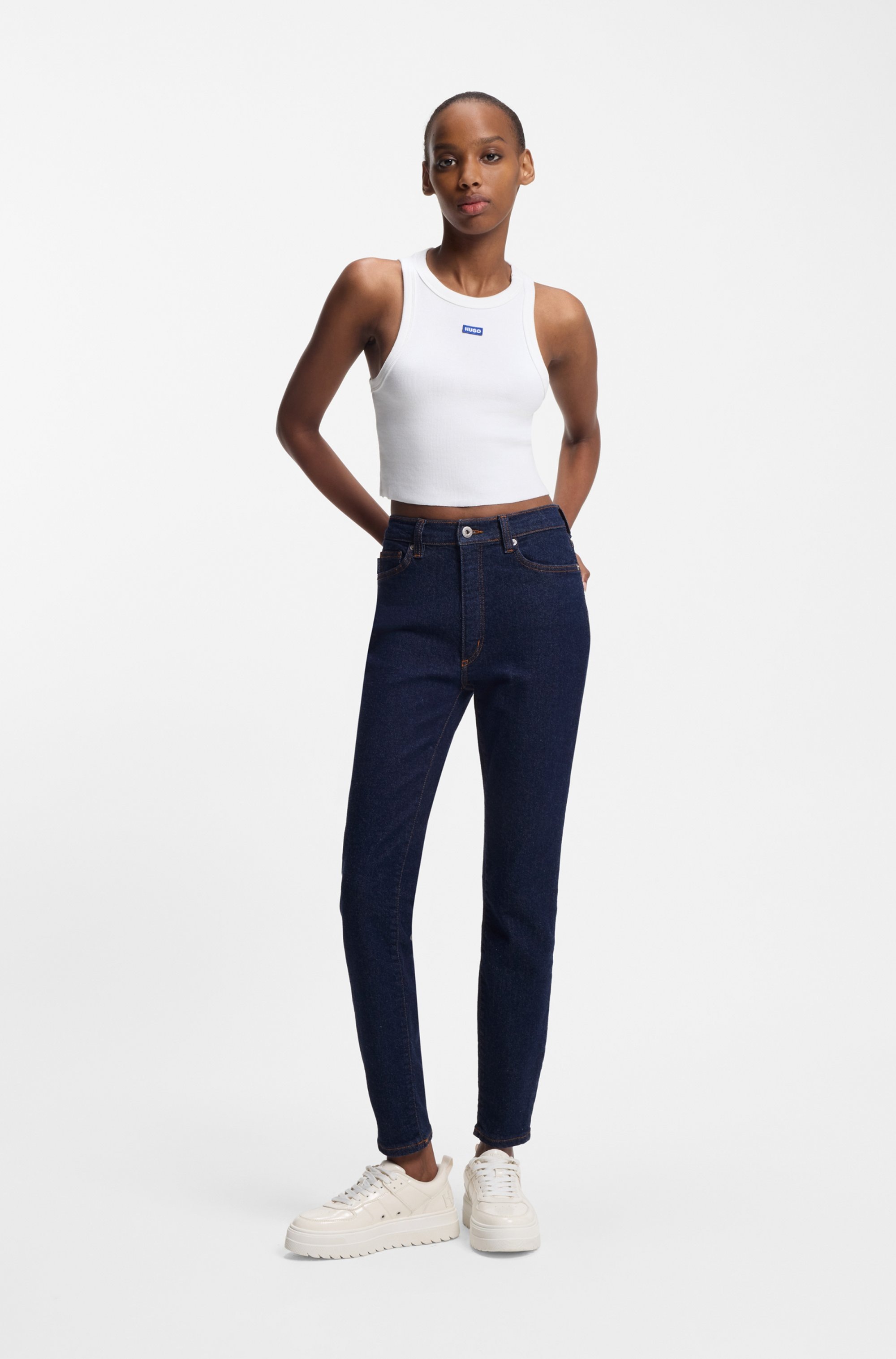 HUGO Blue Skinny-fit-Jeans »Malu« Skinny Fit mit mittlerer Leibhöhe