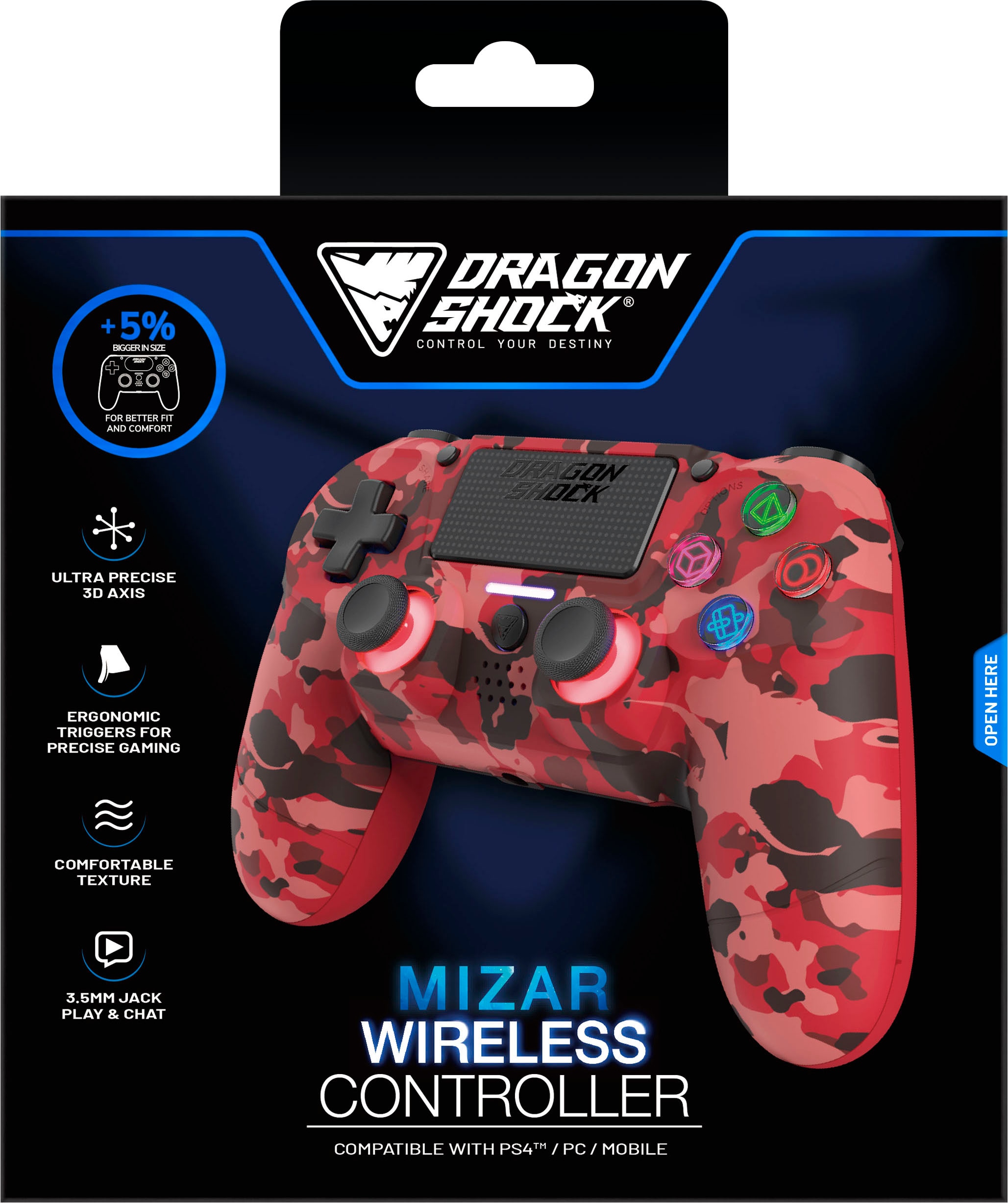 DRAGONSHOCK Controller »Mizar Wireless für PS4«
