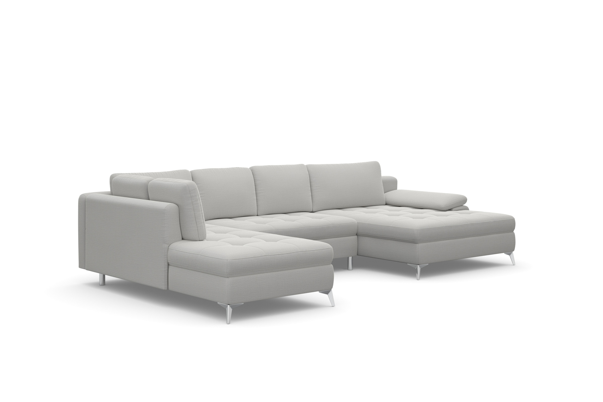 sit&more Wohnlandschaft »Latigo U-Form«, mit Mega-Recamiere, wahlweise mit Bettfunktion und Bettkasten