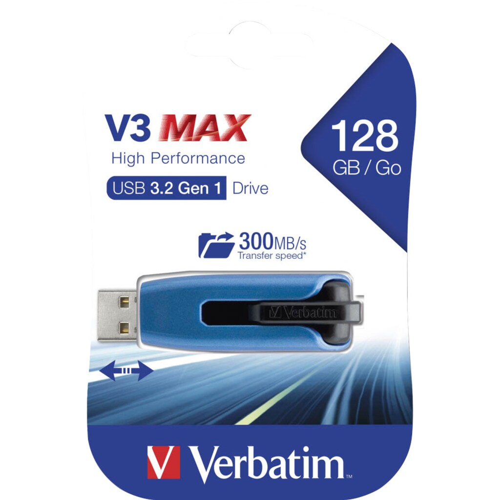 Verbatim USB-Stick »V3 MAX 128GB«, (USB 3.2)