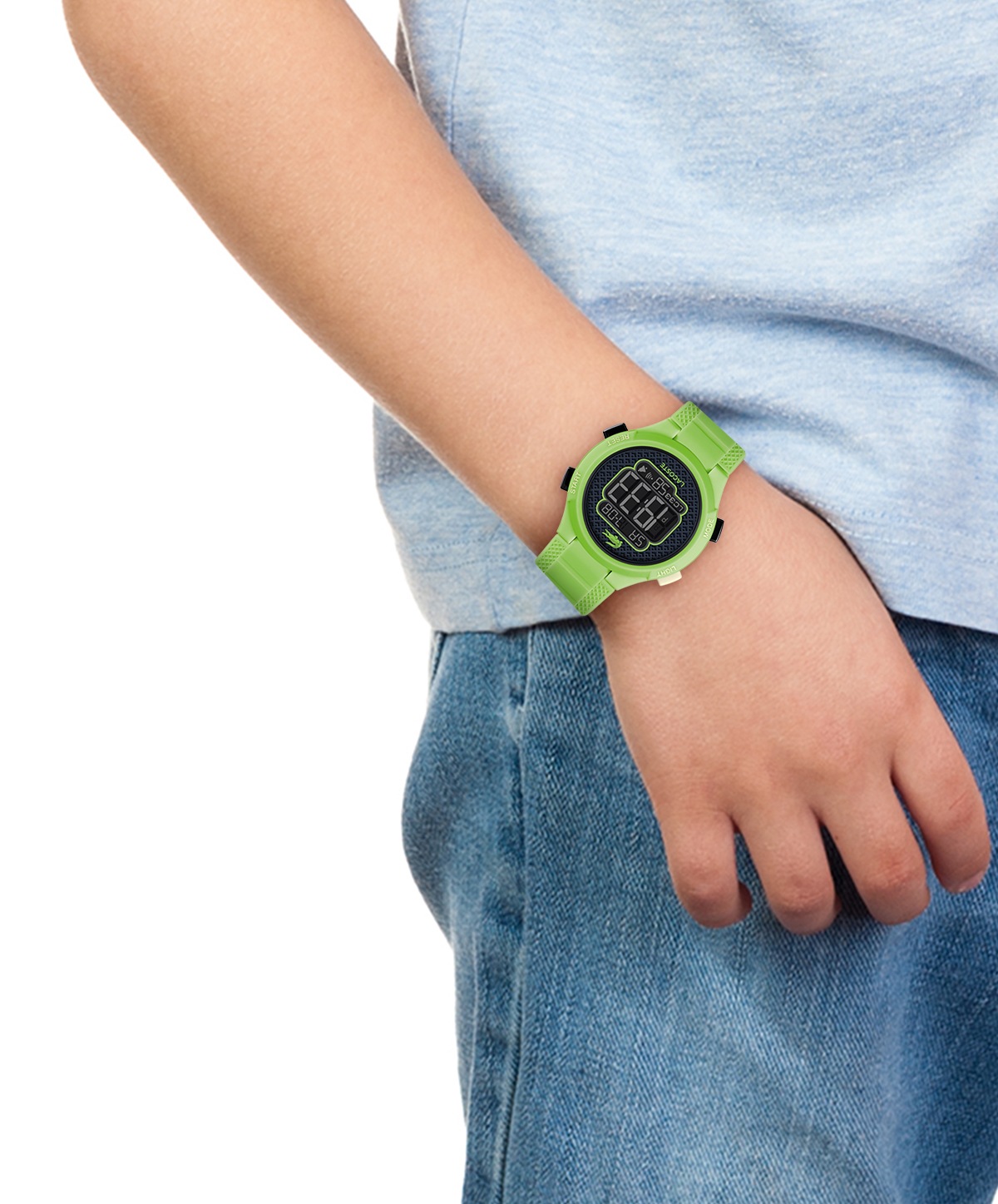 Lacoste Chronograph »LC33«, Quarzuhr, Armbanduhr, Silikonarmband, digital, Stoppfunktion