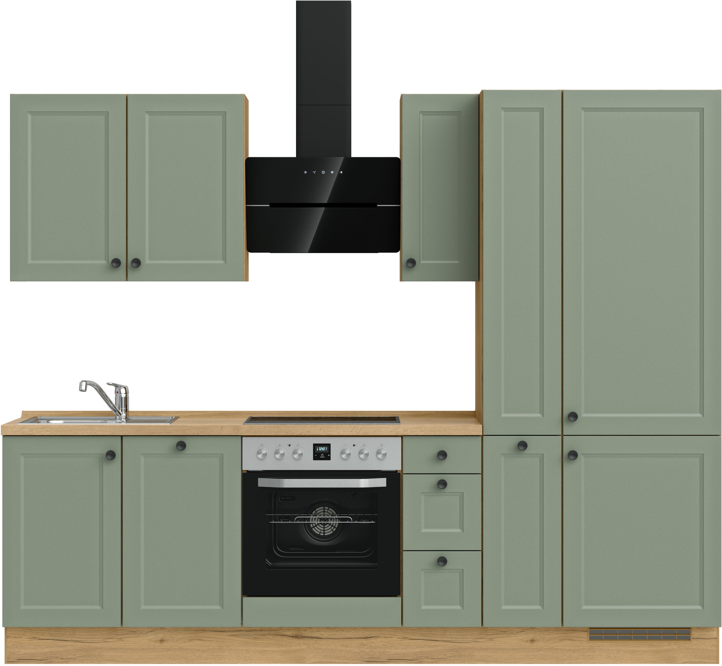 nobilia® Küchenzeile »"Cascada II"«, vormontiert, Breite 270 cm, Ausrichtun günstig online kaufen
