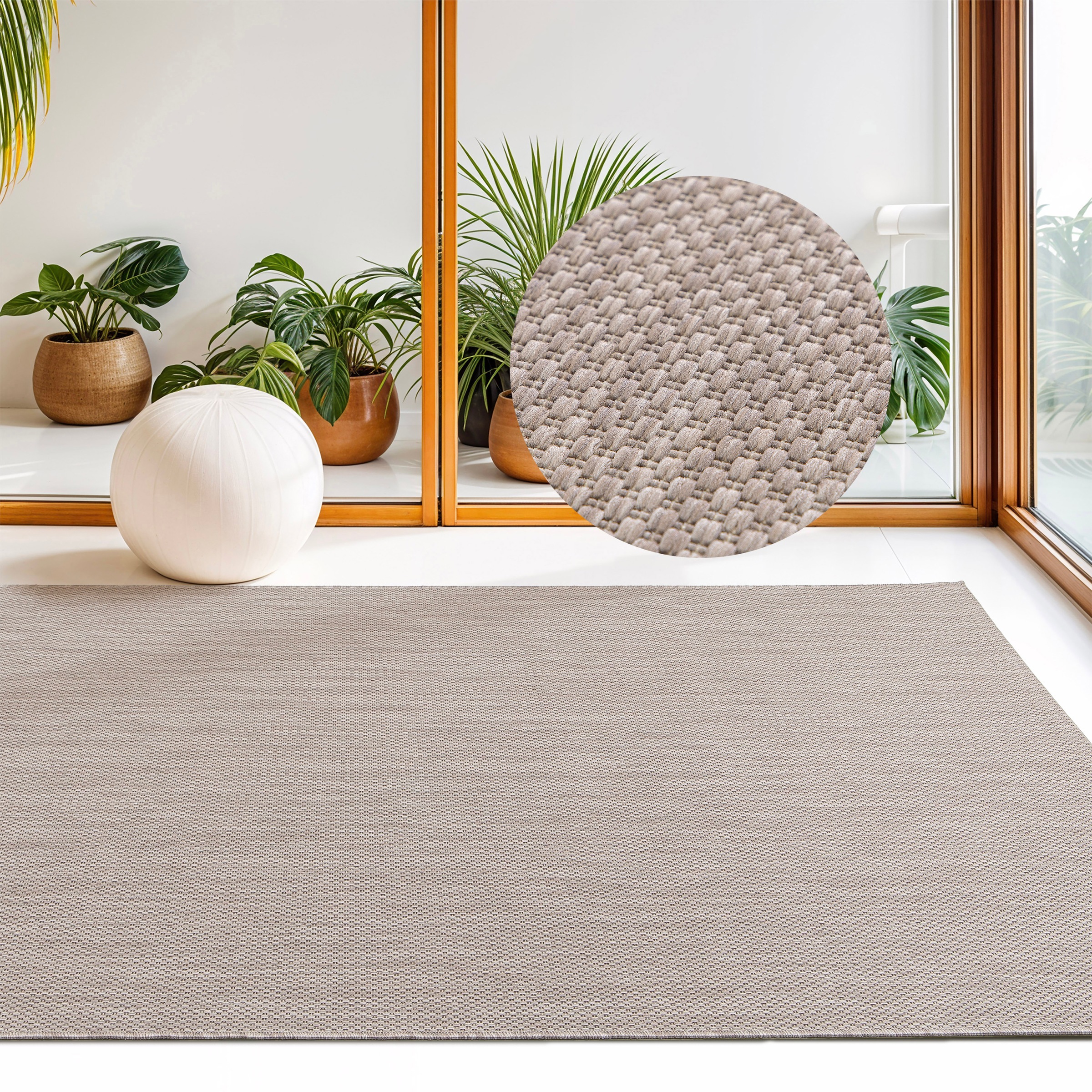 my home Teppich »Florida, Made in Belgium« rechteckig 7 mm Höhe Outdoor, Si günstig online kaufen