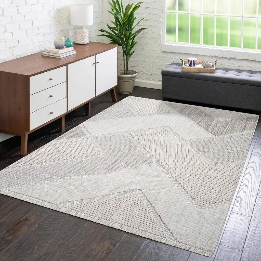 Carpet City Teppich »LINDO 8877«, rechteckig, 11 mm Höhe, Kurzflor, Hochtie günstig online kaufen