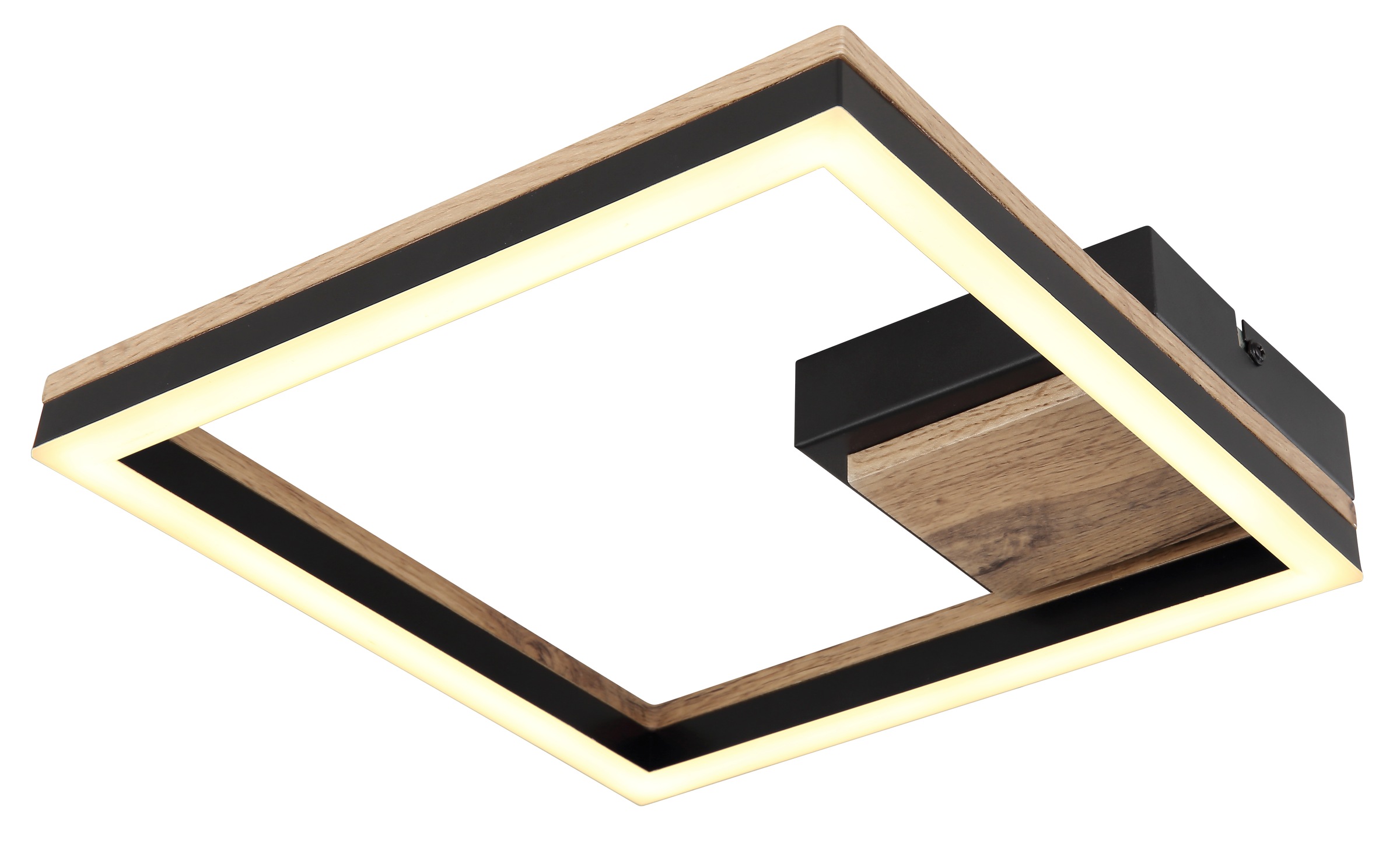 GLOBO LIGHTING LED Deckenleuchte »BEATRIX«, Leuchtmittel LED-Modul | LED fest integriert, Deckenlampe/Wohnzimmer/Schlafzimmer/modern/Holz