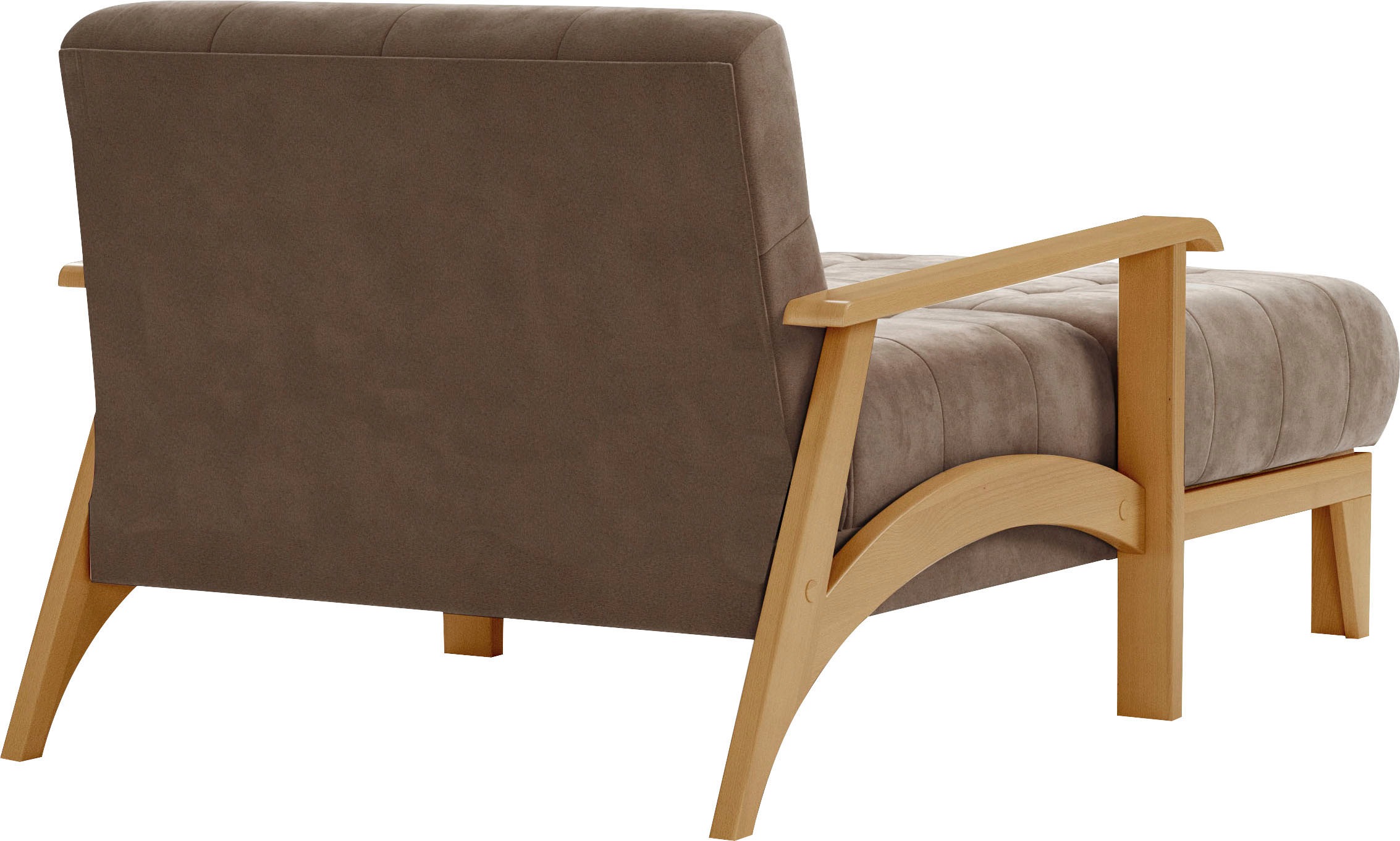 sit&more Recamiere »Billund«, Armlehnen aus eichefarbigem Buchenholz, verschiedene Bezüge und Farben