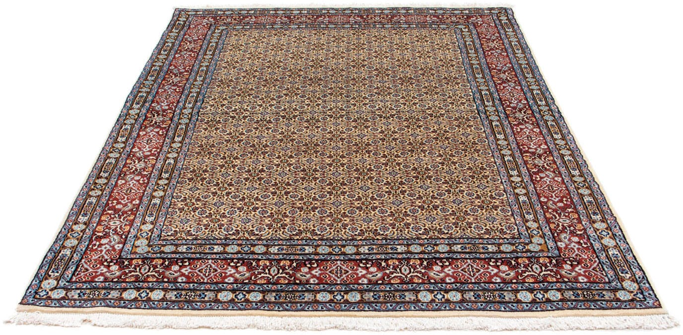 morgenland Wollteppich »Moud Medaillon Beige 198 x 143 cm«, rechteckig, 10 günstig online kaufen