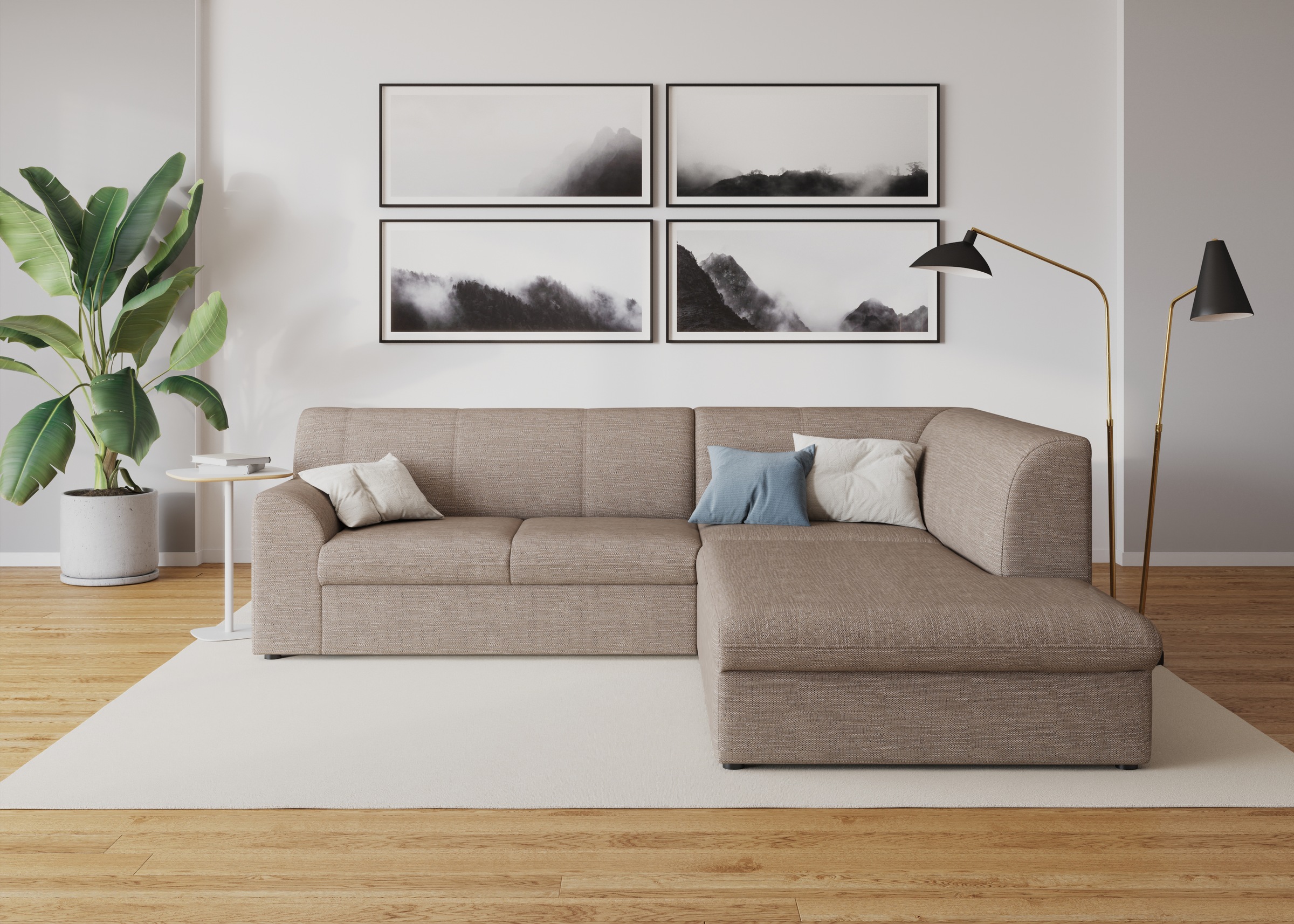 DOMO collection Ecksofa »Topper zeitlos elegant, kompakte Stellmaße, OTTOs günstig online kaufen