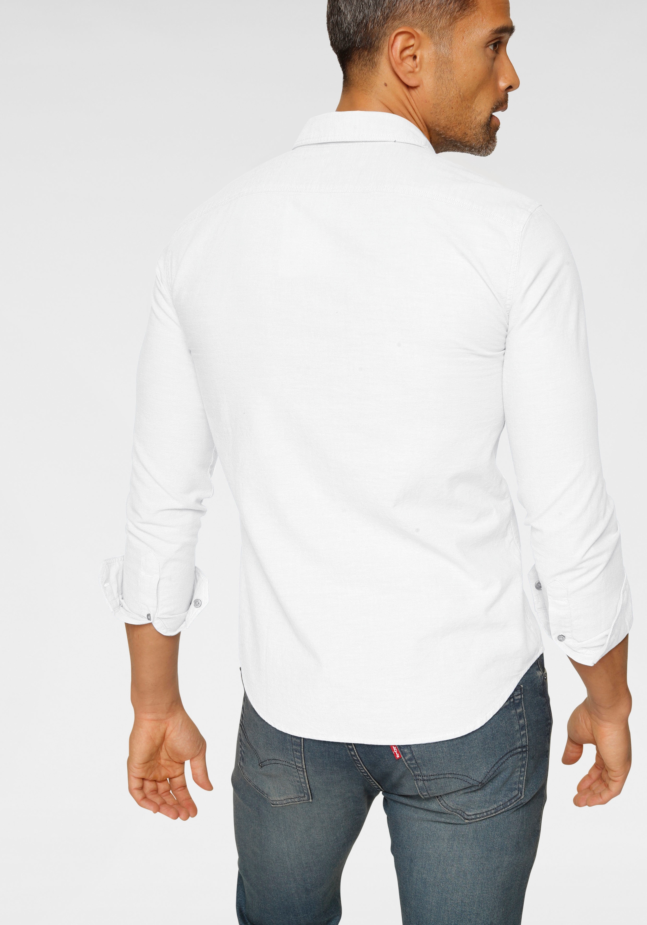 Levi's® Jeanshemd »BATTERY HM SHIRT SLIM«, mit Logobadge