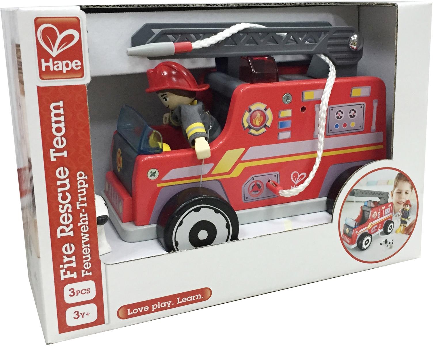 Hape Spielzeug-Feuerwehr »Feuerwehr-Trupp«, (Set), aus Holz